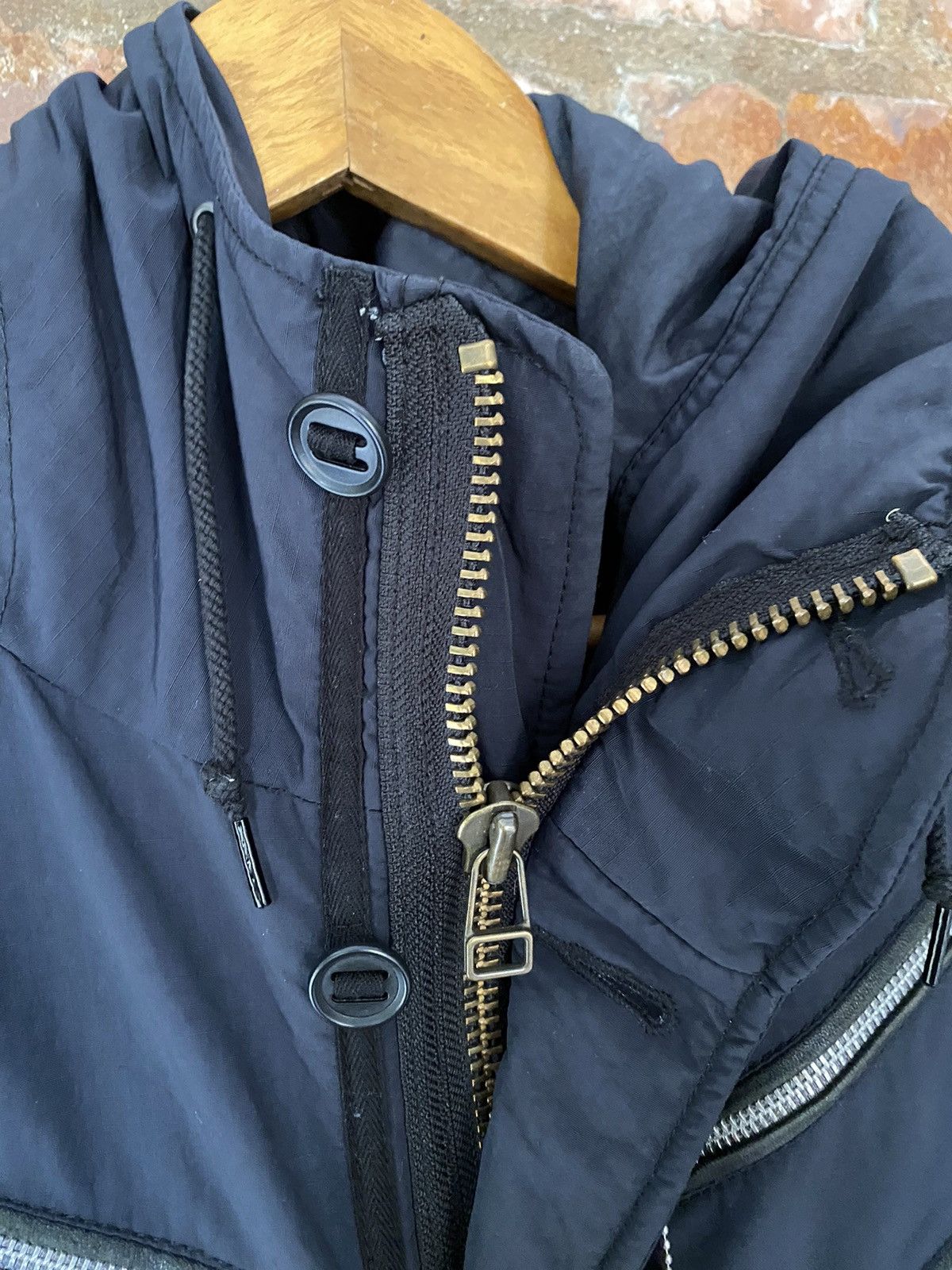 Hysteric Glamour 1990s HYSTERIC Anarchy Multizipper leather trim down Jacket Size M / US 6-8 / IT 42-44 - 11 Thumbnail