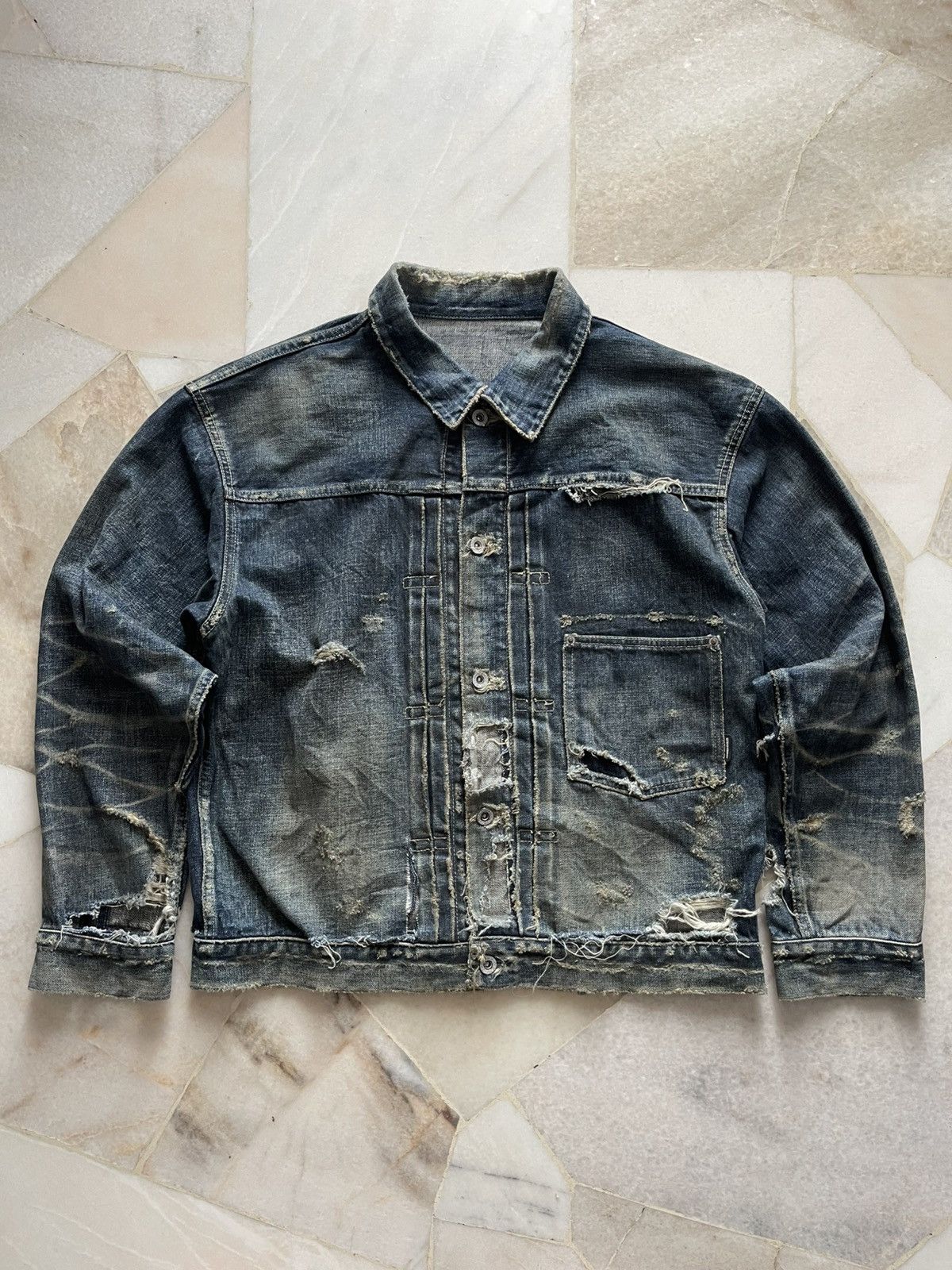 Neighborhood Sample Neighborhood Savage Type-1 Denim Jacket C1 Size US XL / EU 56 / 4 - 16 Thumbnail