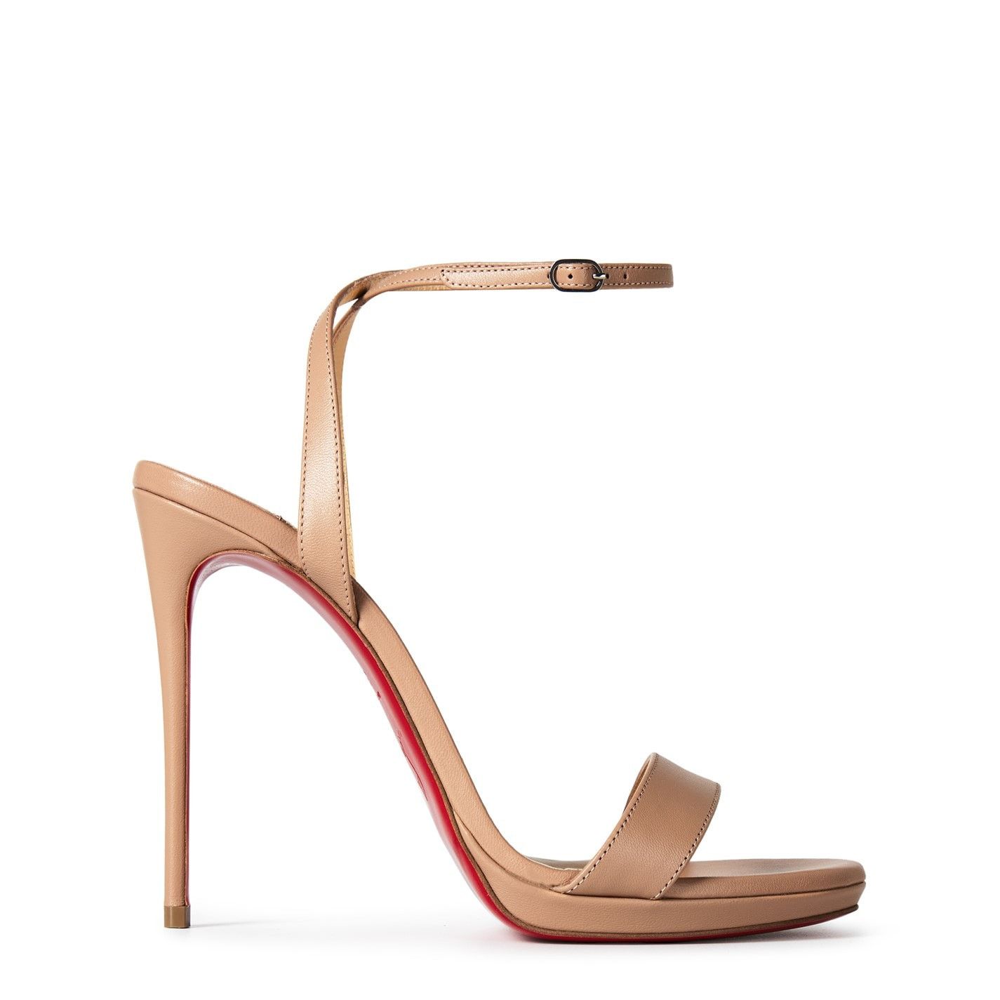 Christian Louboutin Women'S Loubi Queen Leather Sandals, 120mm Size US 9 / IT 39 - 1 Thumbnail