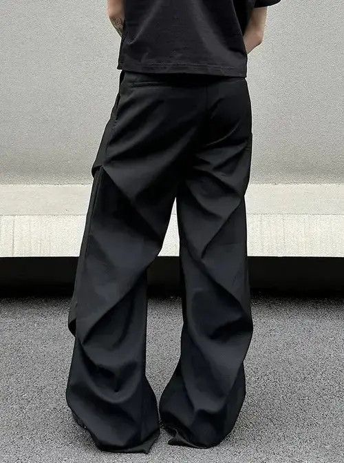 Jean Outdoor retro cleanfit ruched pleated flared pants Size US 31 - 6 Thumbnail