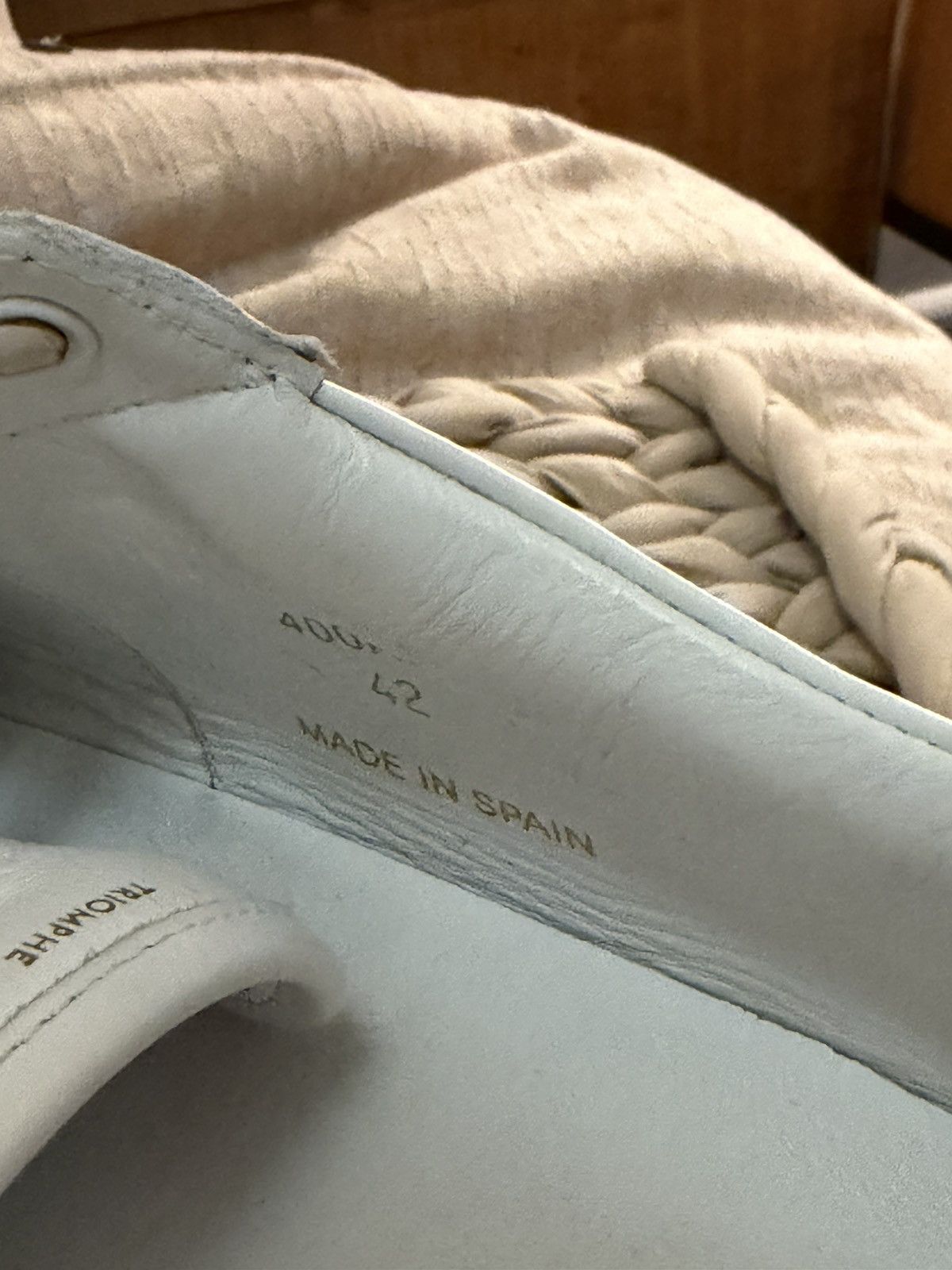Celine Celine Shoes Celine White And Blue Leather Size: 42 Size US 9 / EU 42 - 9 Thumbnail