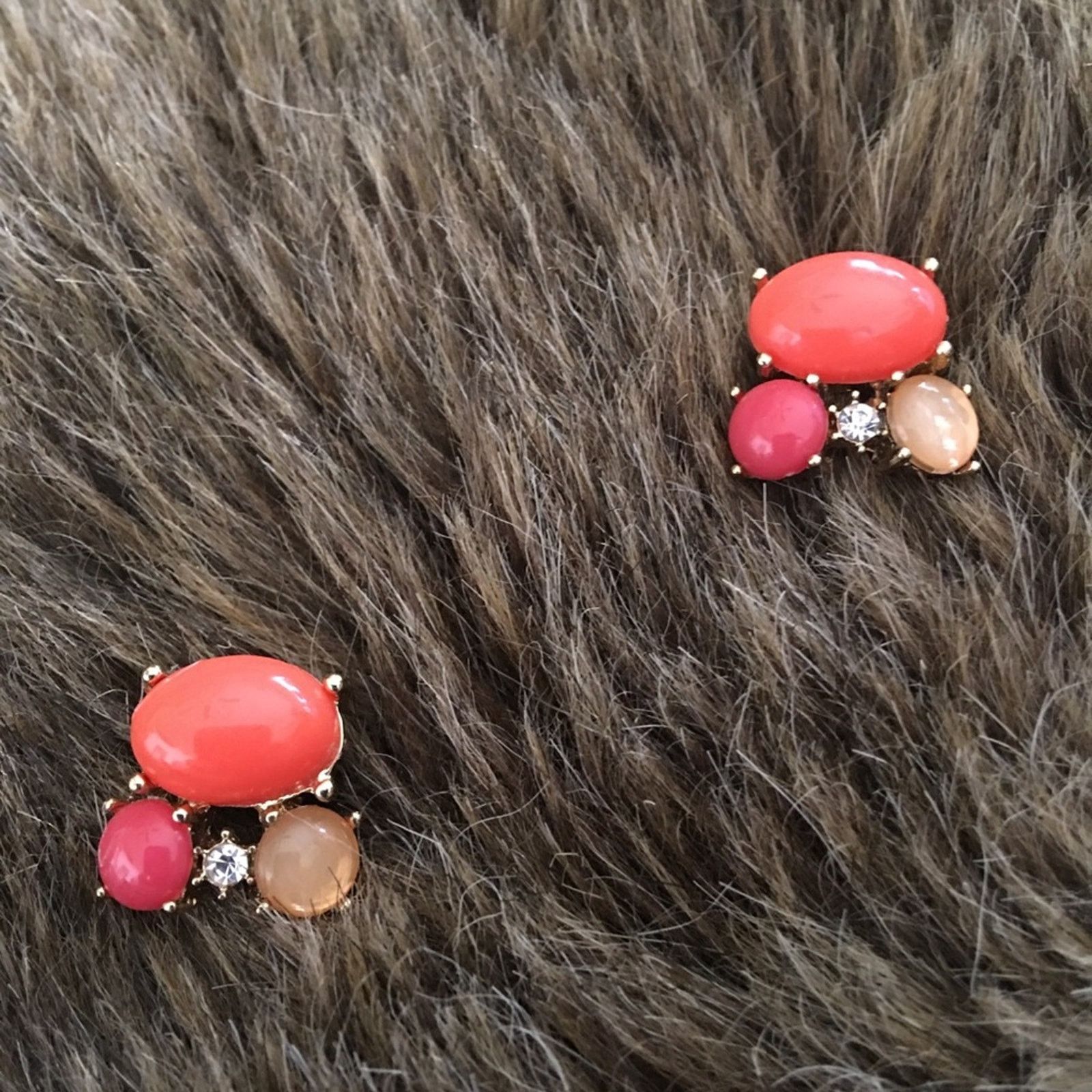 Vintage Vintage repurpose cabochon glass pierced earrings Size ONE SIZE - 3 Thumbnail