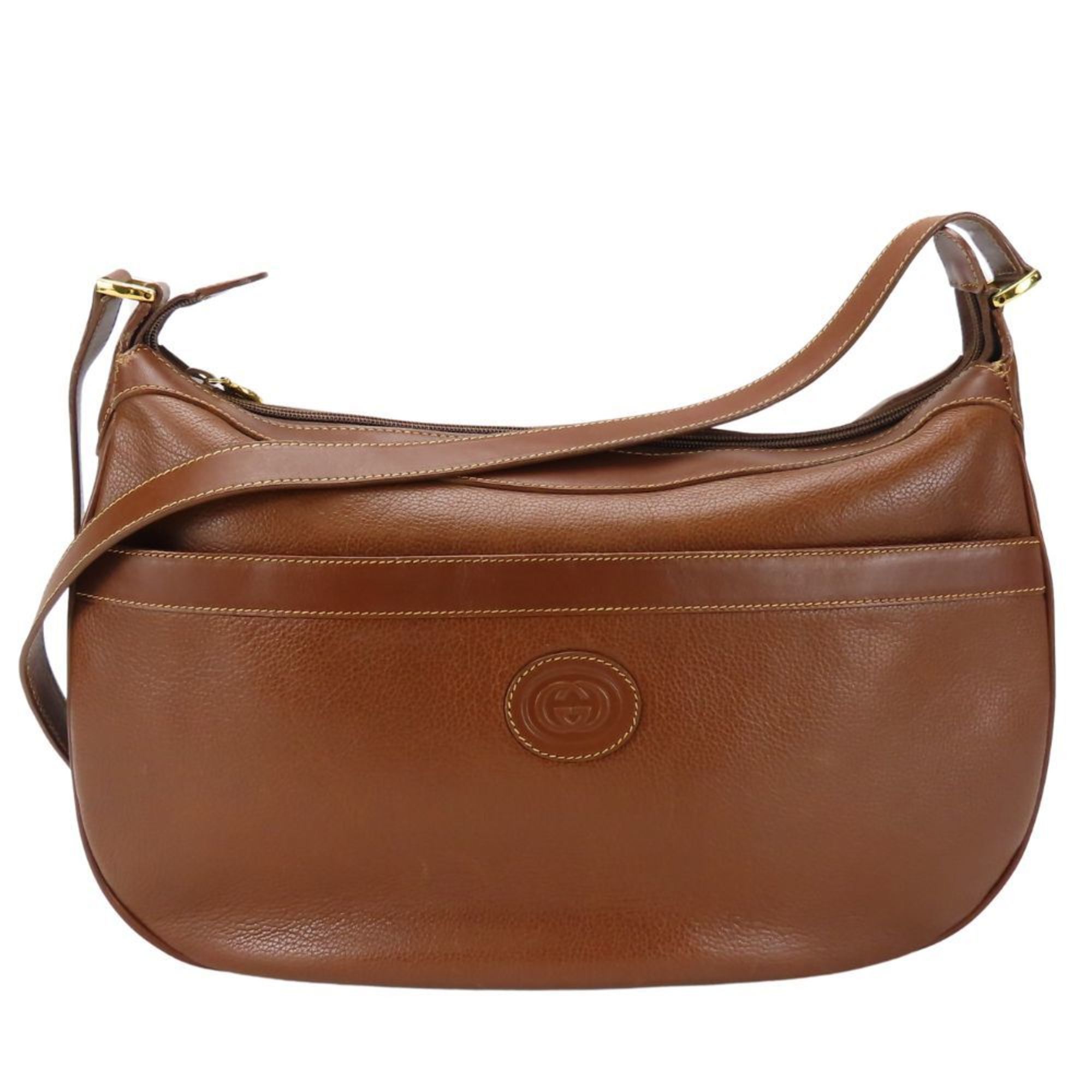 Gucci Shoulder Bag 001.104.0931 Leather Brown Women's Gucci