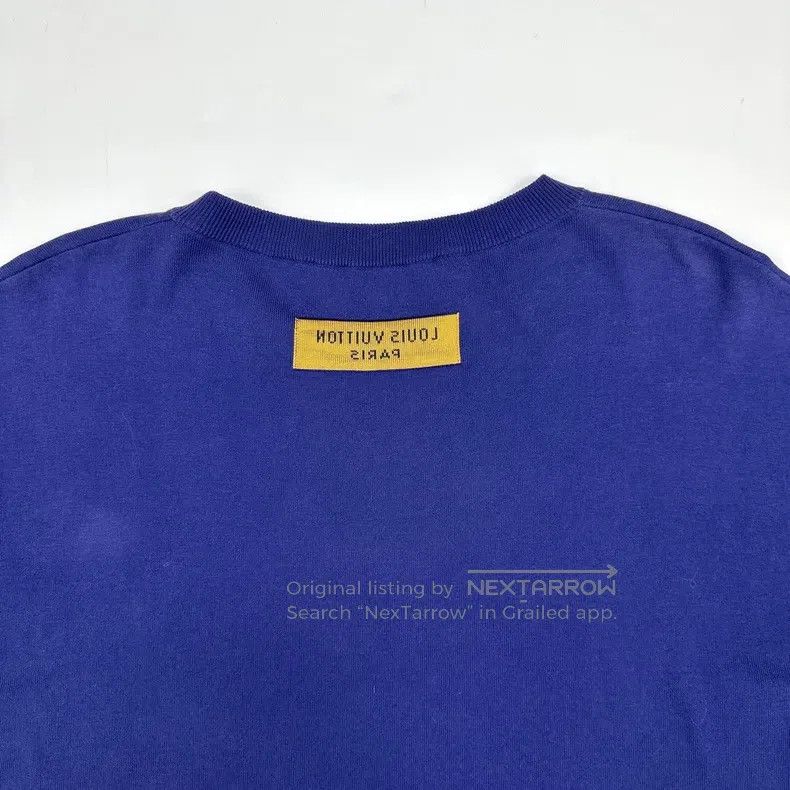 Louis Vuitton Louis Vuitton Embroidered logo art lettering white and blu Size US L / EU 52-54 / 3 - 5 Thumbnail