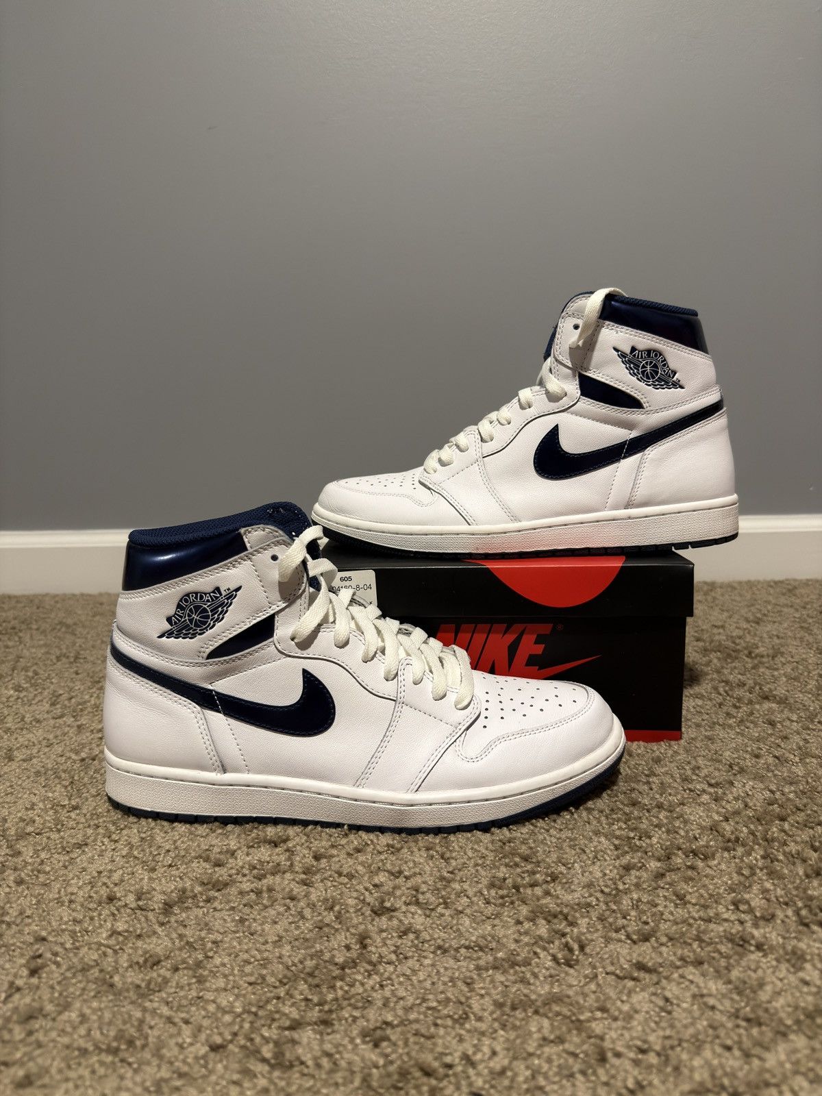 Jordan Brand 2016 Air Jordan 1 High OG "Metallic Navy" Size US 10.5 / EU 43-44 - 2 Thumbnail