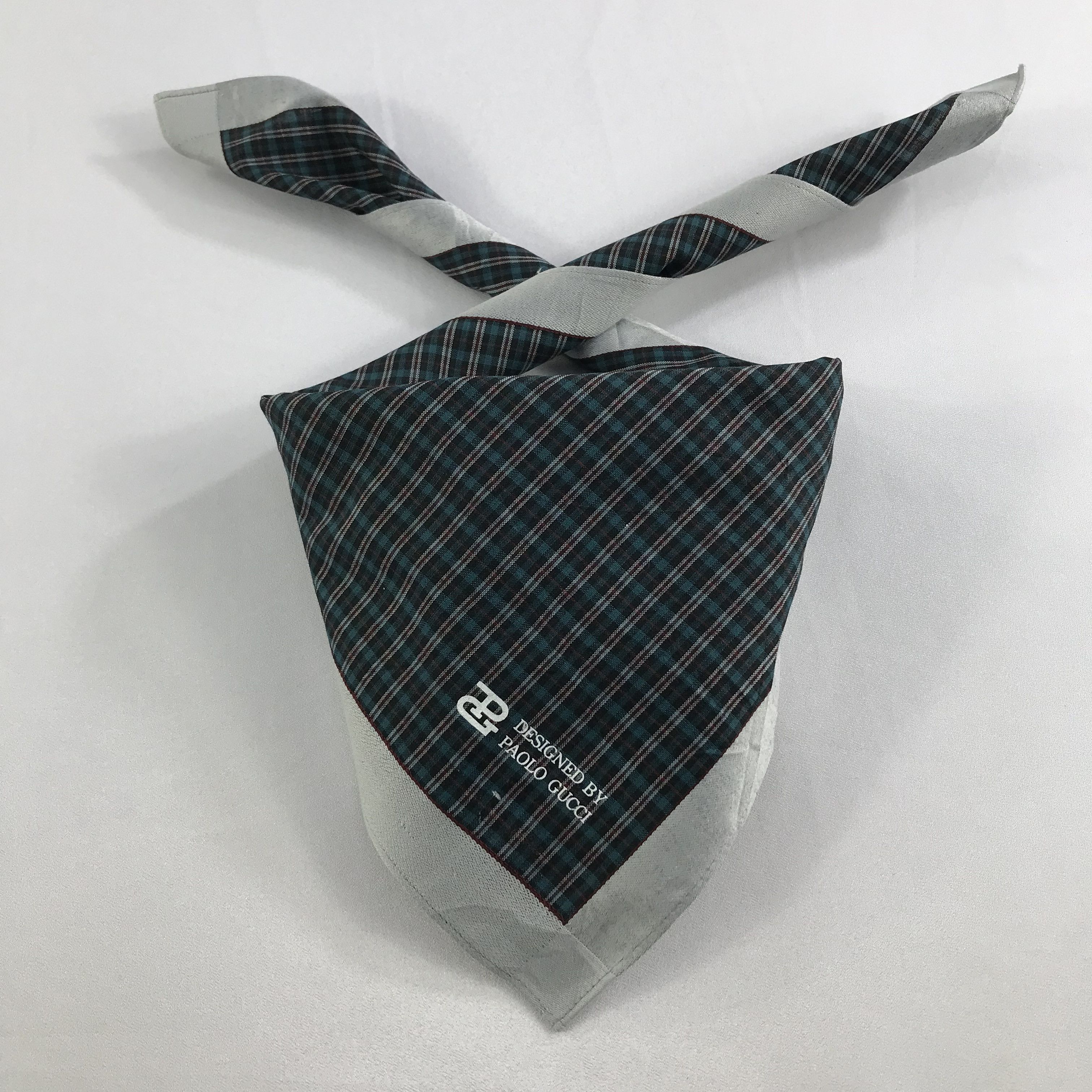 Paolo Gucci × Vintage Paolo Gucci Bandana / Handkerchief / Neckerchief - S2620 Size ONE SIZE - 3 Thumbnail
