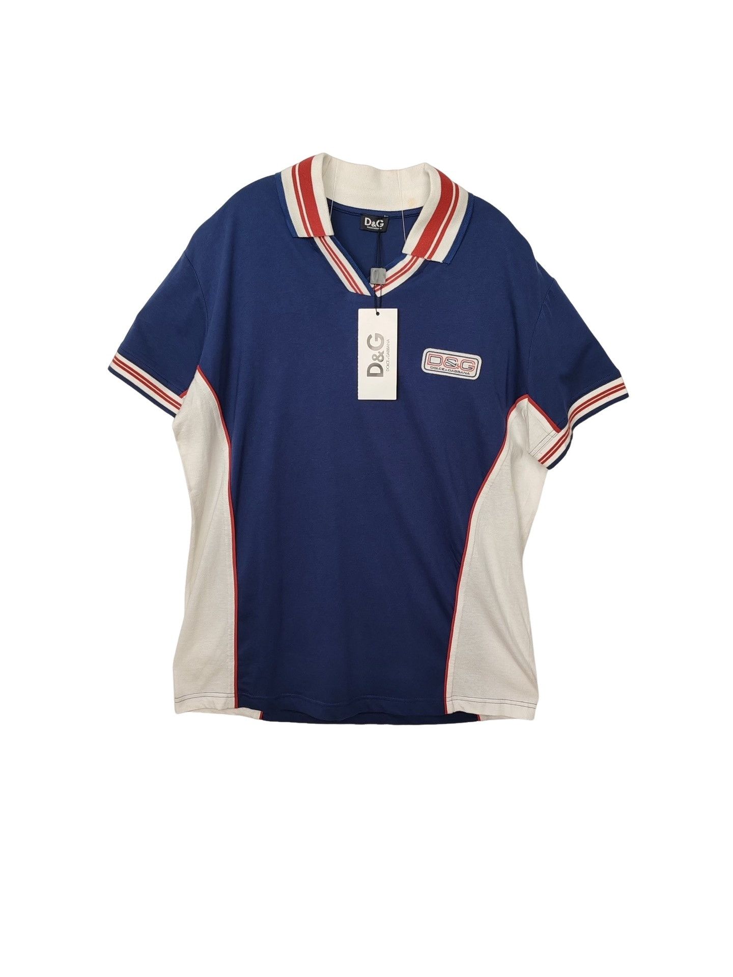 Dolce & Gabbana D&G Logo Patch Polo Shirt Size XXL Size US XXL / EU 58 / 5 - 1 Thumbnail