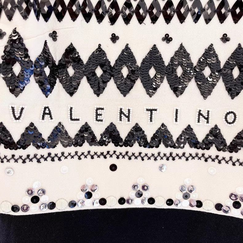 Valentino Valentino Black and white color-blocked dress skirt Size M / US 6-8 / IT 42-44 - 6 Thumbnail