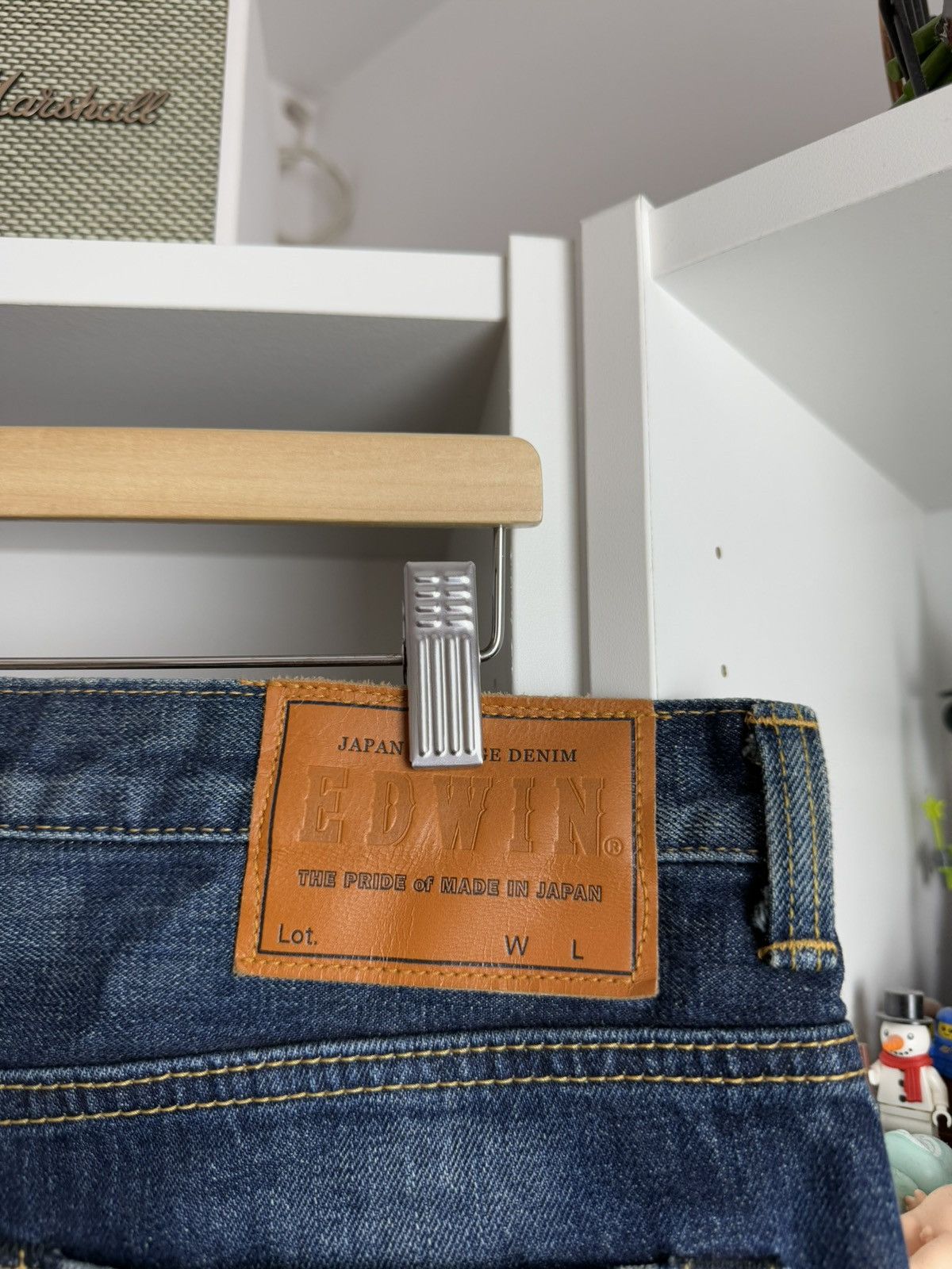 Edwin × Japanese Brand Edwin ESC33M Japanese selvedge denim pants 33x32 505 jeans Size US 33 - 5 Thumbnail