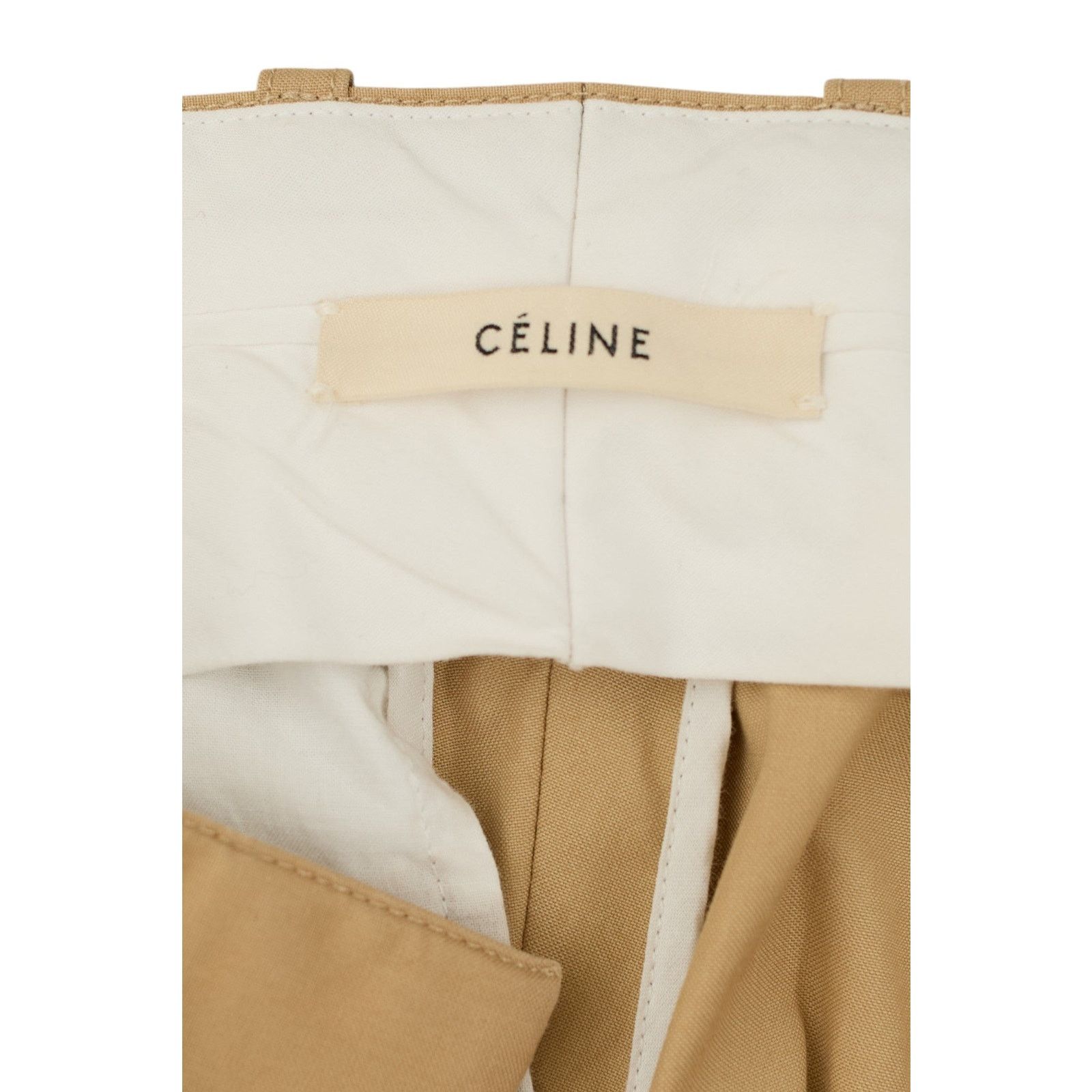 Celine by Phoebe Philo Beige Bootcut Trousers Size 25" / US 0 / IT 36 - 3 Thumbnail