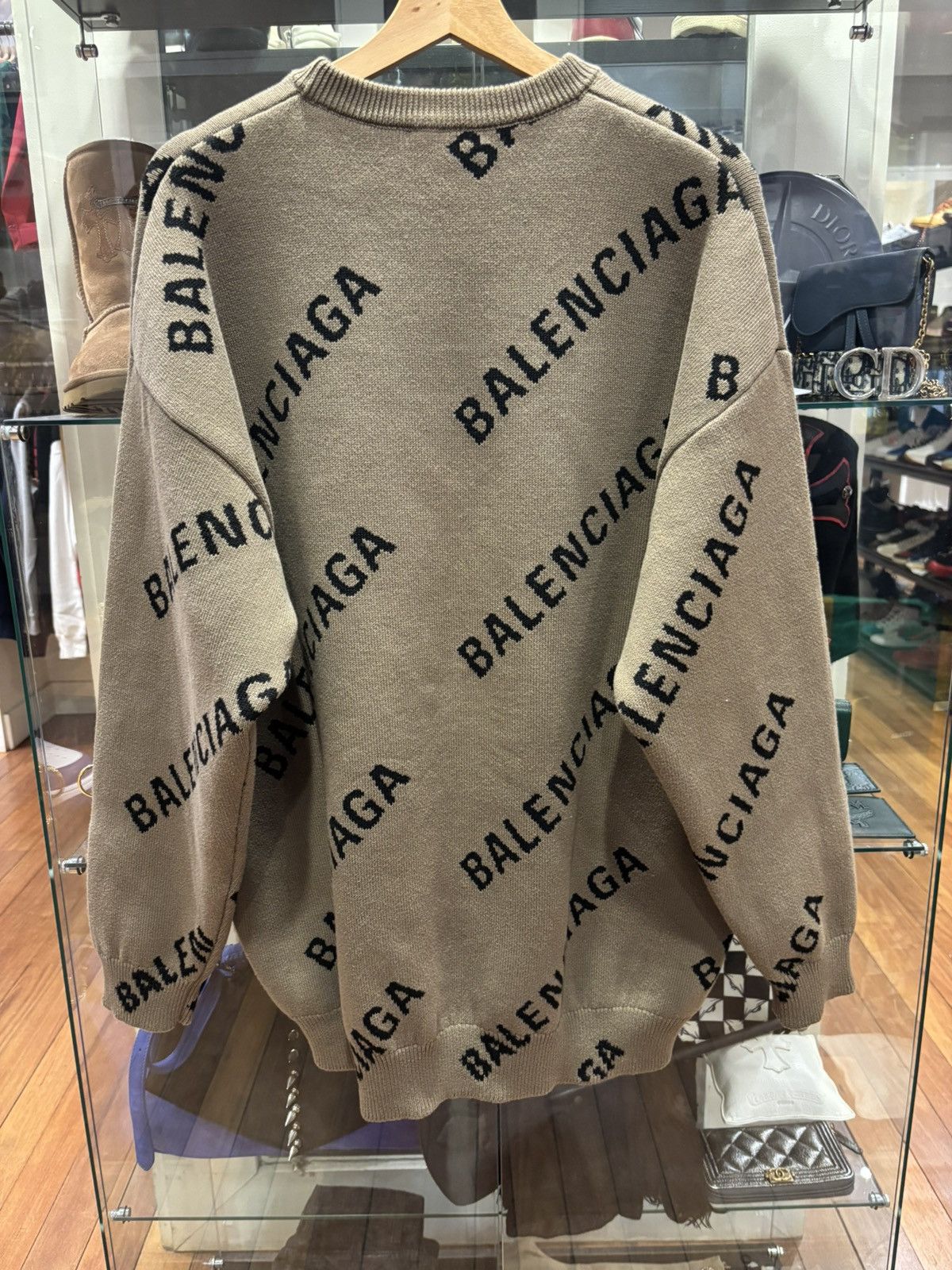 Balenciaga Balenciaga Repeat Knit Sweater Size US L / EU 52-54 / 3 - 2 Thumbnail