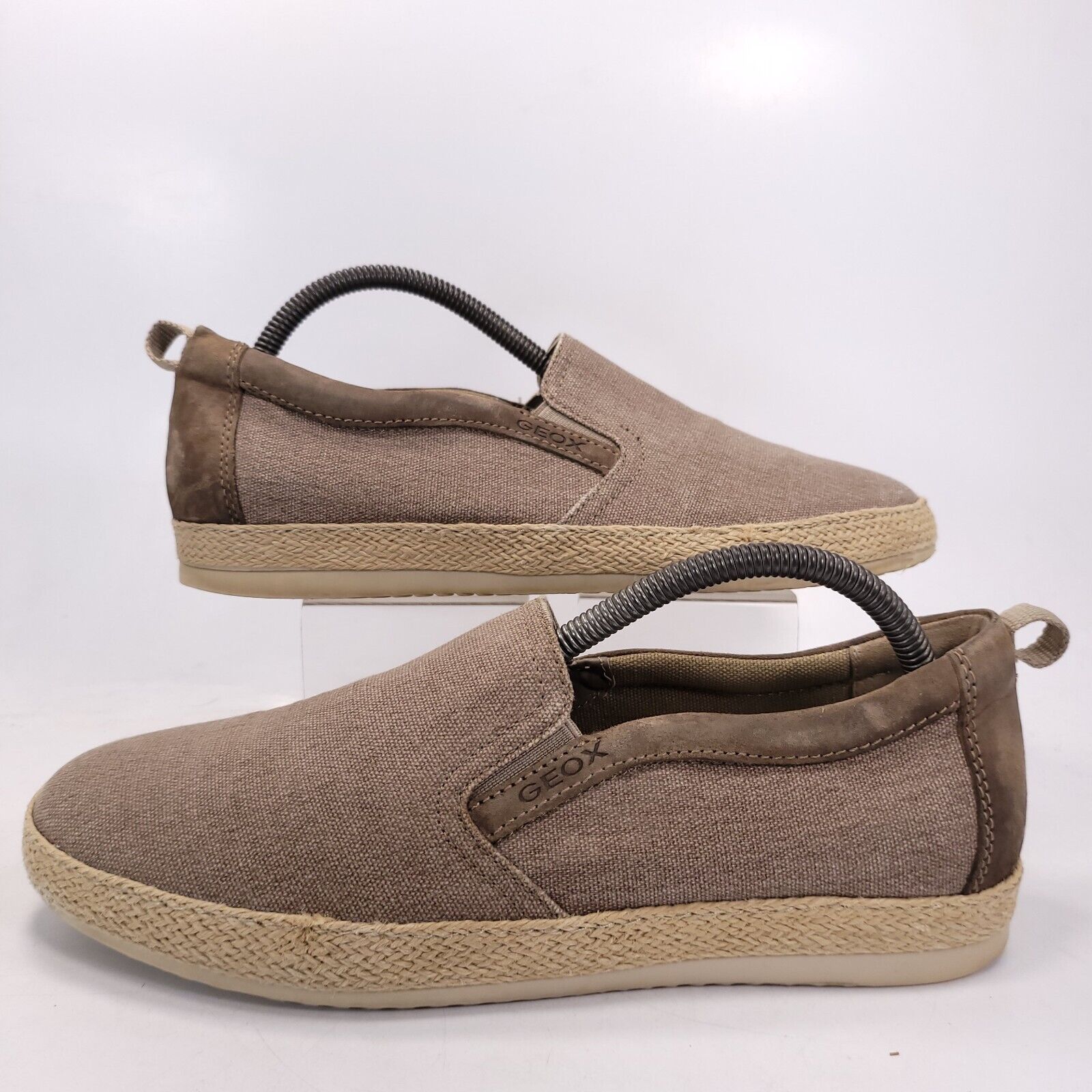 Geox Goex Espadrilles Flat Womens Size 10 40 U52B7B Brown Beige Size US 10 / IT 40 - 5 Thumbnail