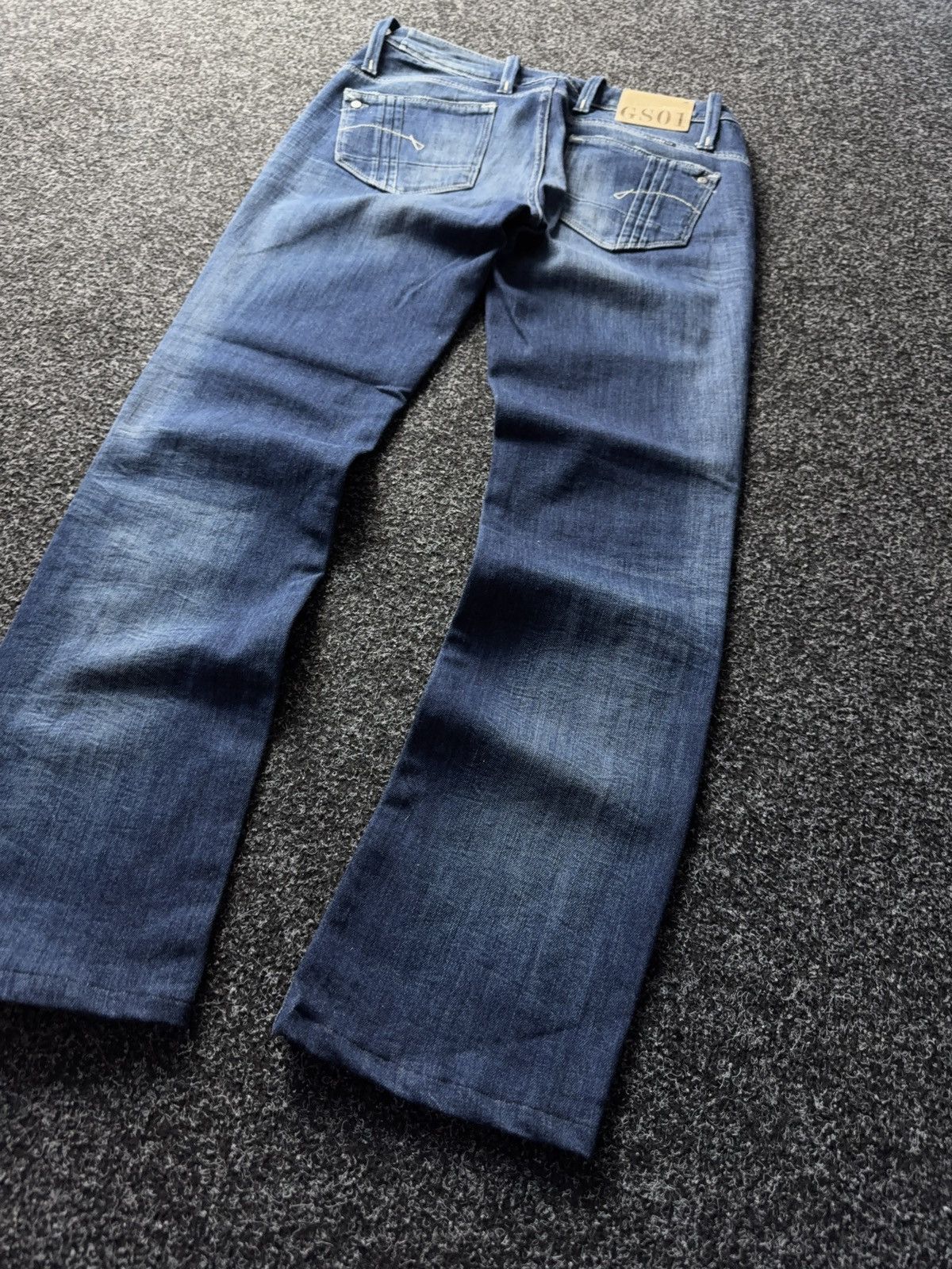 G-Star × Japanese Brand G-Star RAW GS01 3301 Distressed Straight Jeans Size 30" / US 8 / IT 44 - 9 Thumbnail