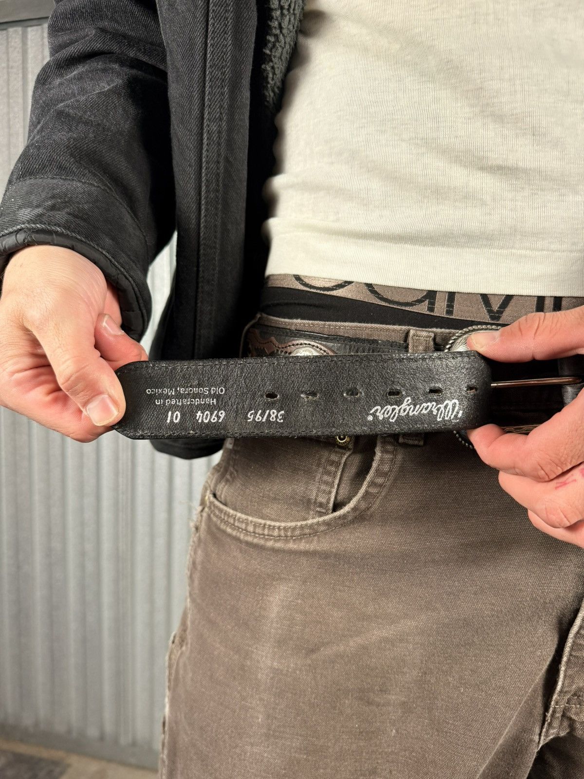 Wrangler Wrangler Full Style Western Cowboy Belt Size 38 - 4 Thumbnail