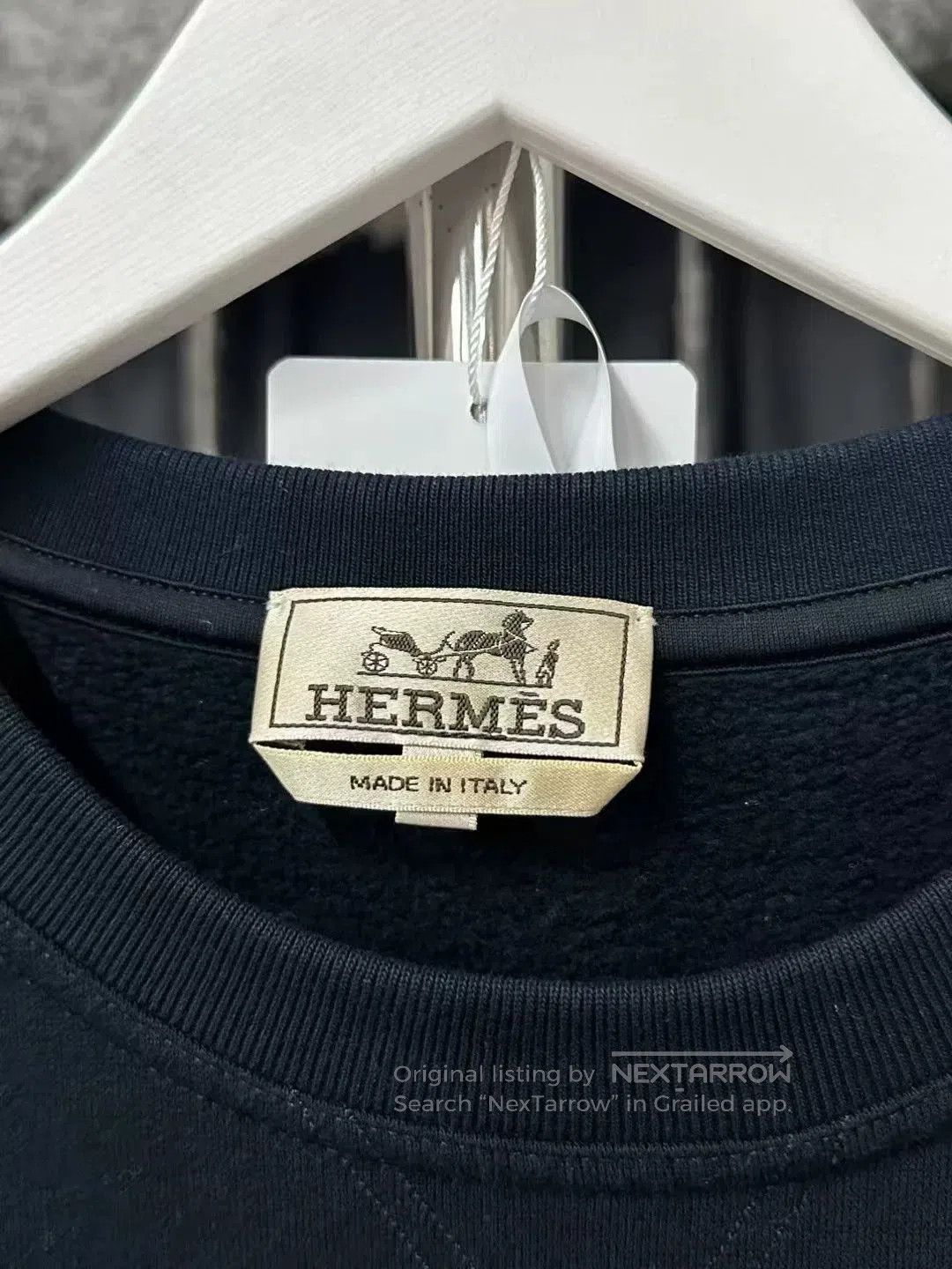 Hermes Hermes Horseshoe Leather Patch Sweatshirt. Size US L / EU 52-54 / 3 - 5 Thumbnail