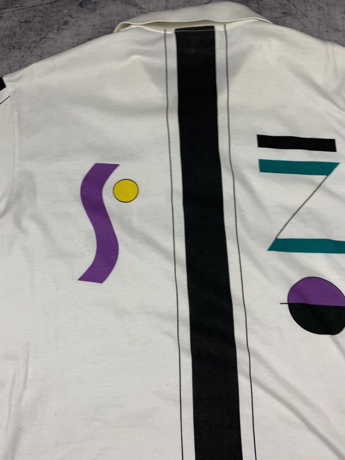 Adidas Vintage Adidas Art Print Polo embroidered logo 90s Size US XL / EU 56 / 4 - 10 Thumbnail