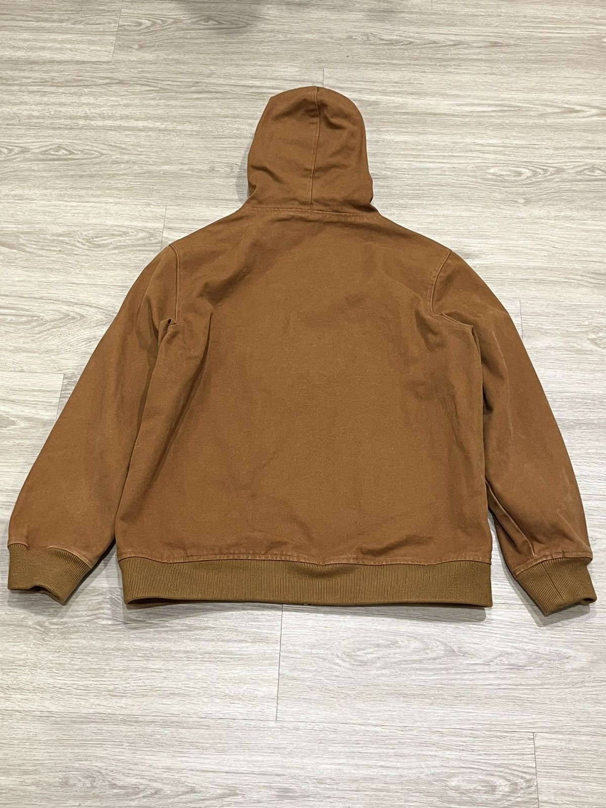 Supreme SS17 Supreme 2 Tone Hooded Work Wear Jacket Duck Brown XL Size US XL / EU 56 / 4 - 6 Thumbnail