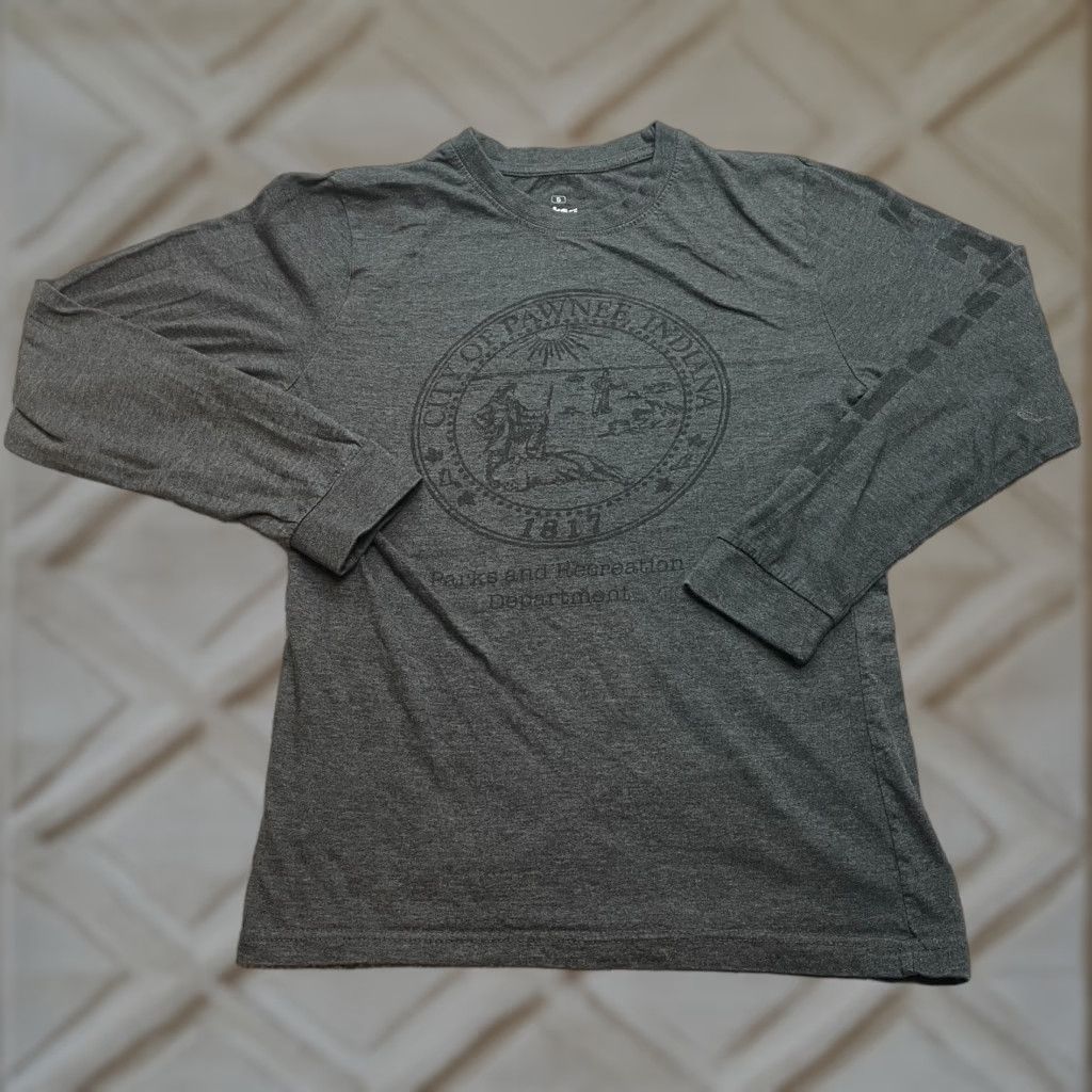 Ripple Junction Ripple Junction Parks & Rec TV Show Shirt Womens Small Gray Long Sleeve T-Shirt Size S / US 4 / IT 40 - 1 Thumbnail