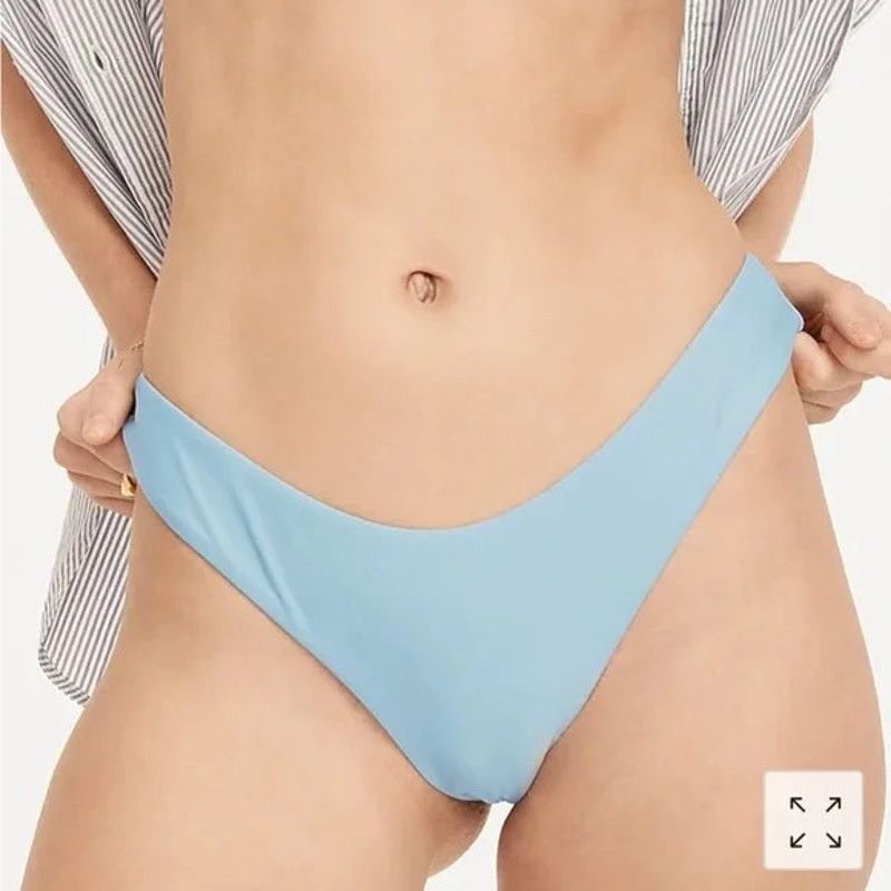J.Crew NWT J. Crew Curved Waist Cheeky Bikini Bottoms Size S Size ONE SIZE - 1 Thumbnail