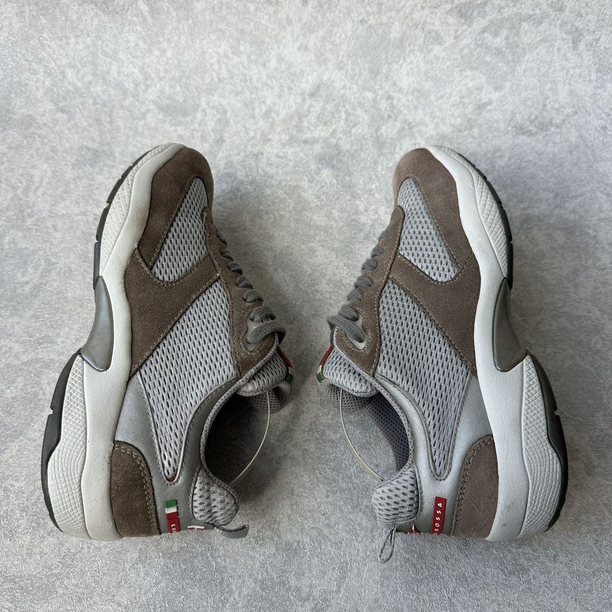 Prada Prada Luna Rossa Americas Cup Leather Suede Sneakers Size US 6 / IT 36 - 7 Thumbnail