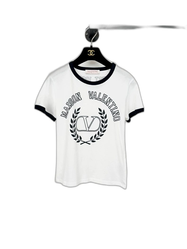 Valentino Valentino Short Sleeve T-Shirt in White Size M / US 6-8 / IT 42-44 - 1 Thumbnail