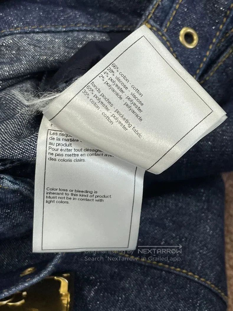 Chanel Chanel Blue Wide-Leg Denim Jeans. Size US 38 / EU 54 - 6 Thumbnail