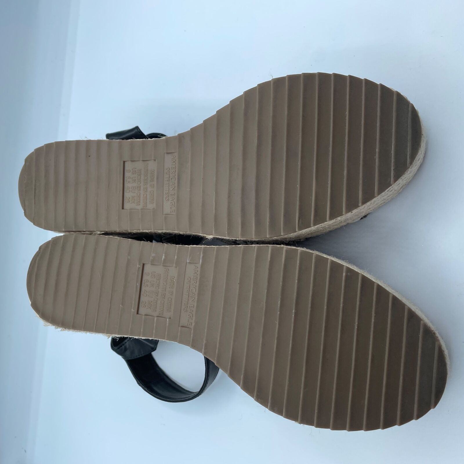 American Eagle Outfitters American Eagle Espadrille Platform Sandals Snakeskin Strappy Size US 9 / IT 39 - 9 Thumbnail