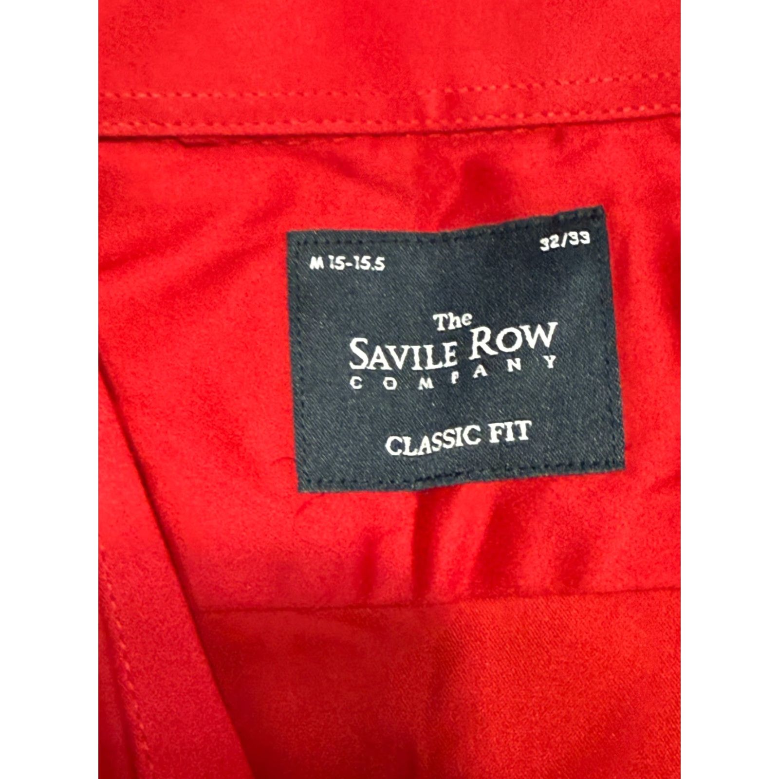 Vintage The Savile Row Company Shirt Womens Size M Red Long Sleeve Button-Up Classic Fit Size M / US 6-8 / IT 42-44 - 6 Thumbnail