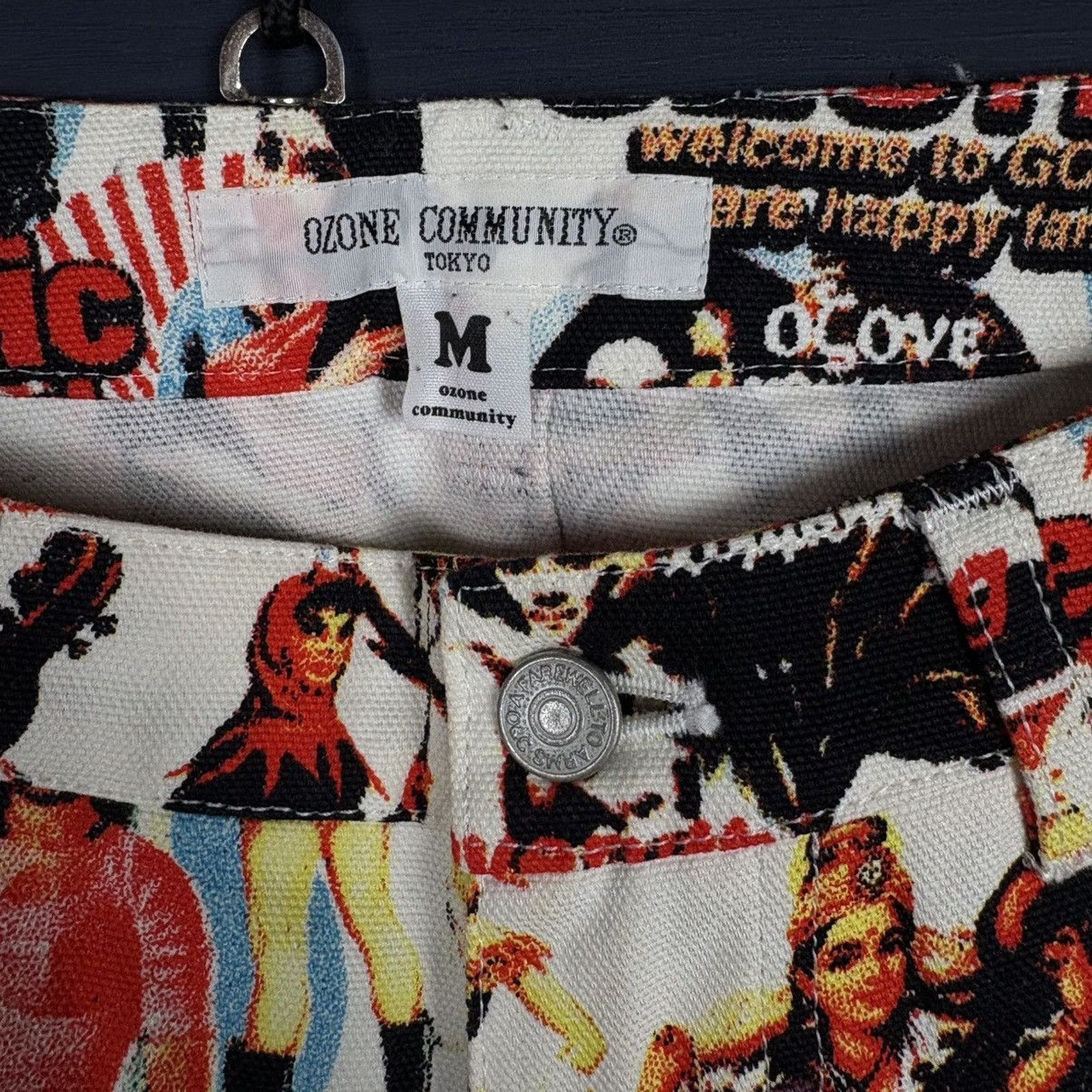 Harley Davidson × Japanese Brand × Vintage ‘90s🇯🇵OZONE COMMUNITY ELECTRIC LADY LAND DENIM Size US 30 / EU 46 - 8 Thumbnail