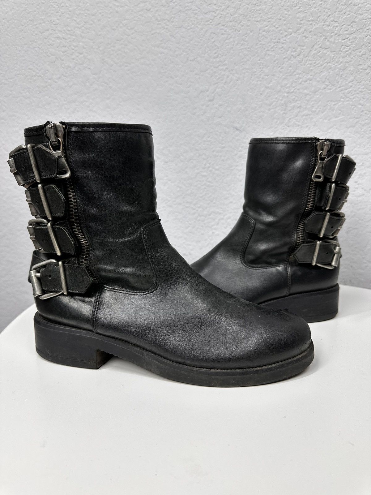 Undercover Vintage Leather Metal Boots Rick Owens Style AS 98 japan Size US 8 / EU 41 - 9 Thumbnail