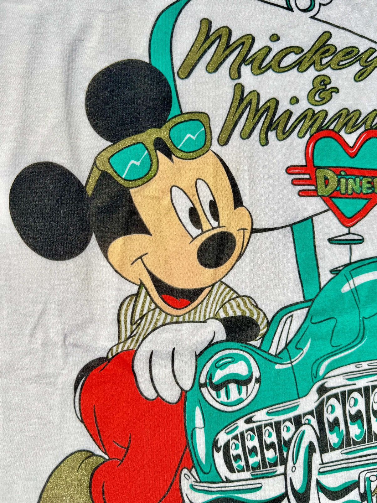 Disney × Mickey Mouse × Vintage Vintage Disney Mickey Minnie AOP T-Shirt (New With Tags) Size US M / EU 48-50 / 2 - 8 Thumbnail