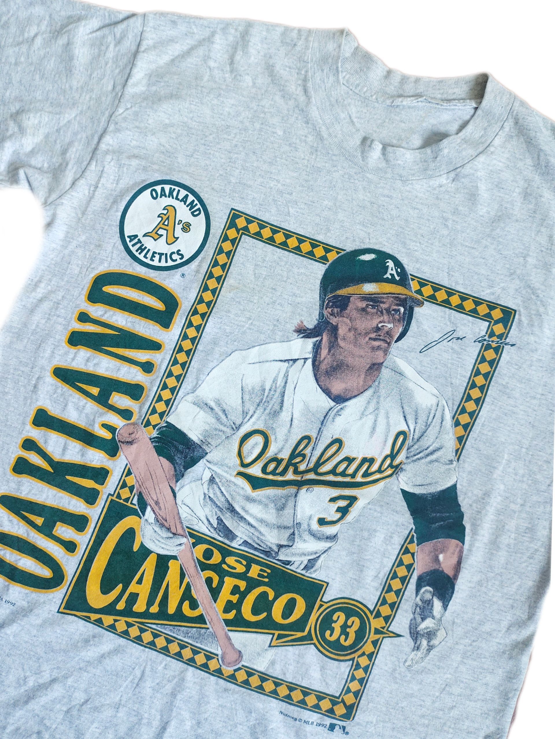 Nutmeg × Vintage Vintage Jose Canseco Oakland Athletics Player 90s T-shirt Size US L / EU 52-54 / 3 - 5 Thumbnail