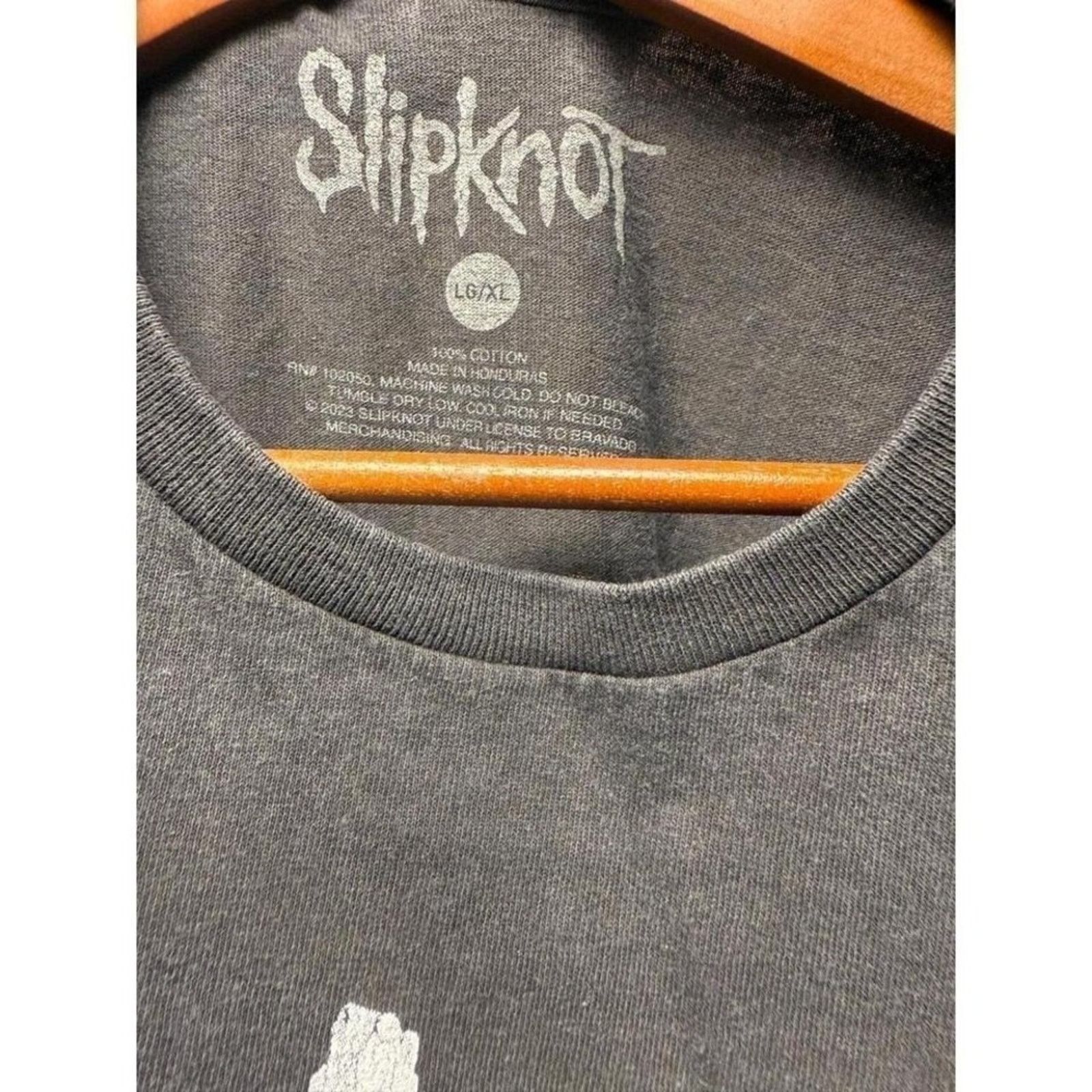 Slipknot Slipknot Band Graphic Tee Black Yellow LG/XL Size US XL / EU 56 / 4 - 6 Thumbnail