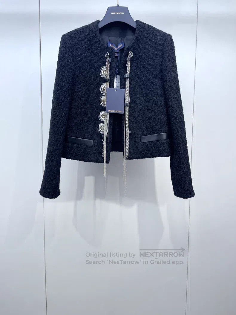 Louis Vuitton Louis Vuitton Show Heavy Industry Chain Tassel Jacket Size XXS / US 00 / IT 34 - 1 Thumbnail