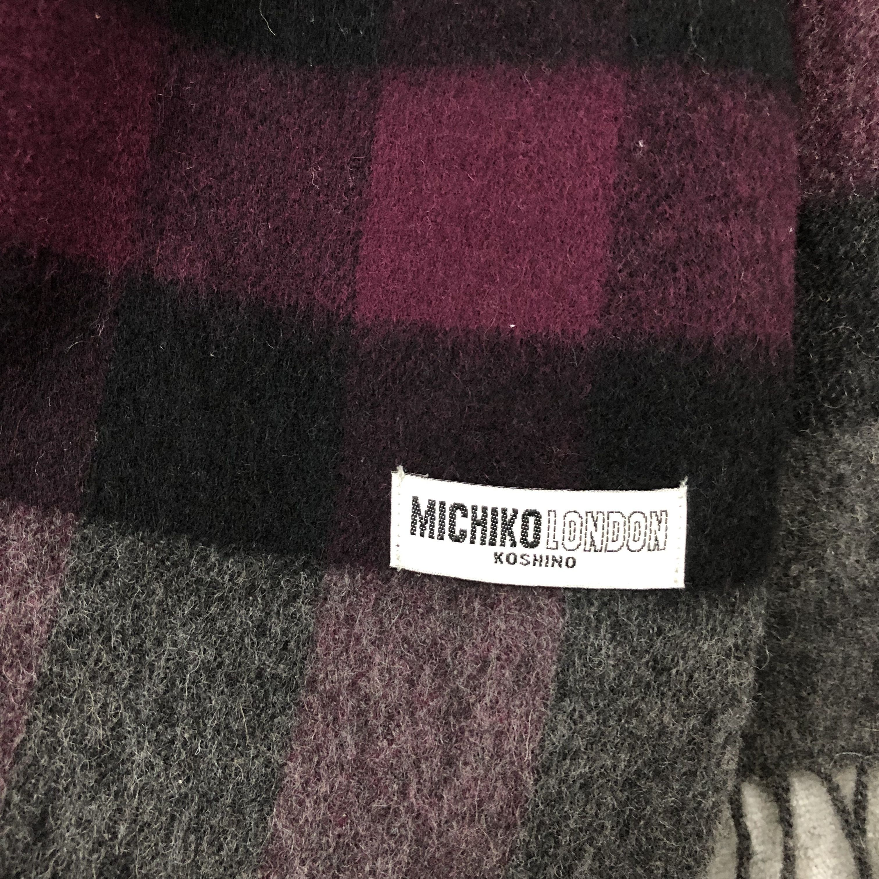 Japanese Brand × Michiko Koshino London Michiko Koshino London Wool Scarf Muffler Neck Scarf Size ONE SIZE - 6 Thumbnail