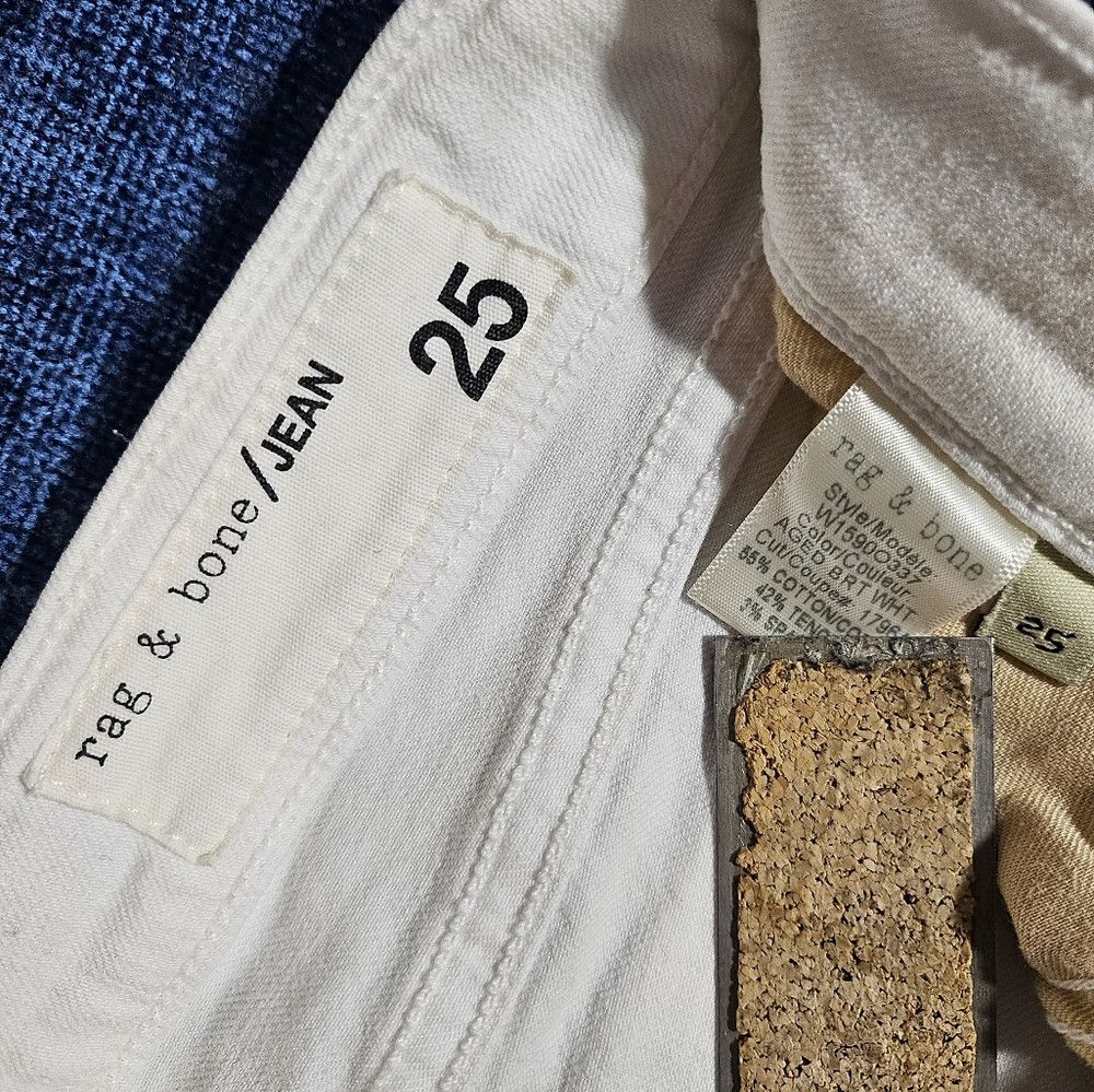 Rag & Bone Rag & Bone Dre Slim Boyfriend Jean White 25 Size 25" / US 0 / IT 36 - 4 Thumbnail