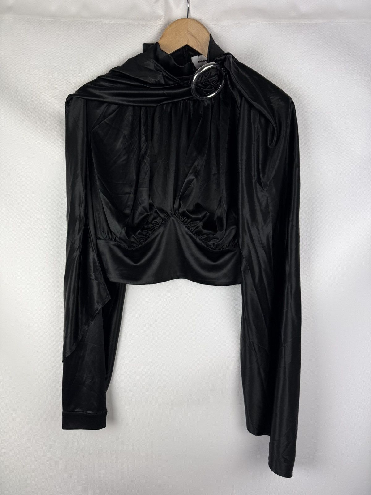 Paco Rabanne Paco Rabanne H&M Ladies Long Sleeve Buckle Top Blouse Tunic Size XXL / US 16-18 / IT 52-54 - 18 Thumbnail