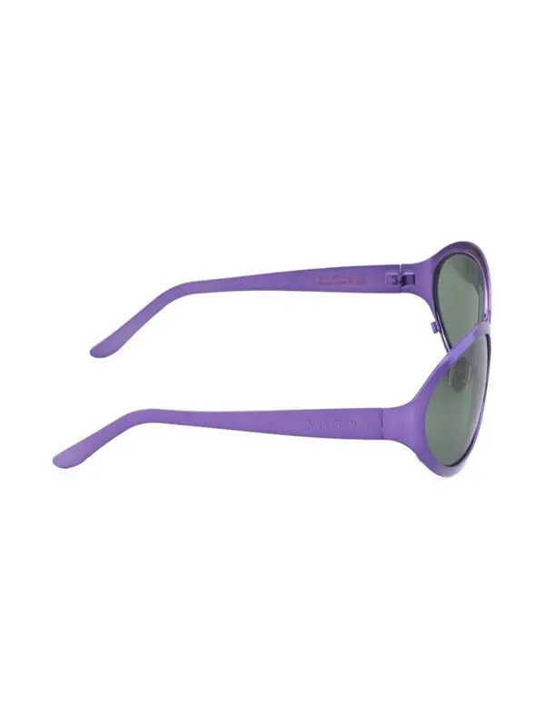 Marni o1w1db11125 Size :OS /Oval Frame Sunglasses in Purple Size ONE SIZE - 3 Thumbnail