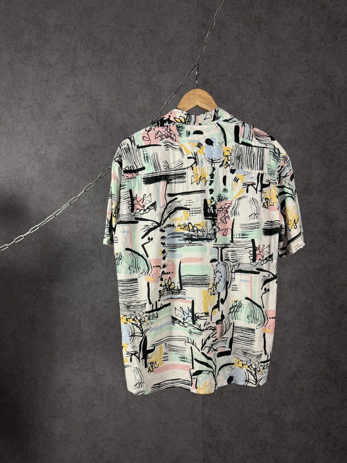 Zara Zara Man designer art crazy hawaiian shirt Size US L / EU 52-54 / 3 - 6 Thumbnail