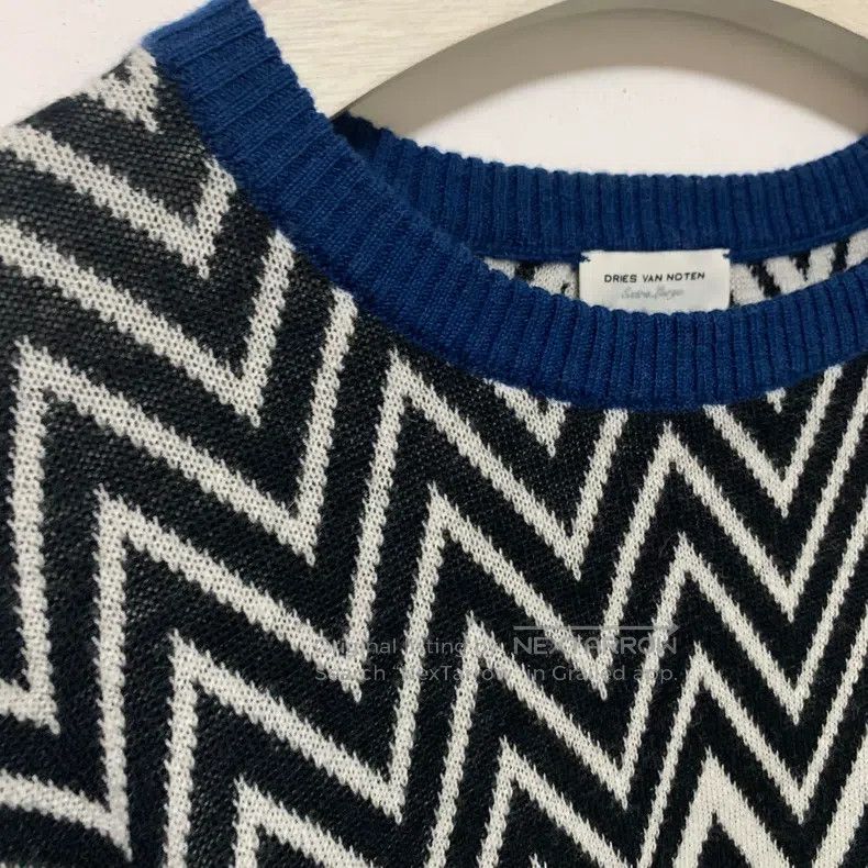 Dries Van Noten Dries Van Noten Ethnic-Style Cashmere-Blend Knit Sweater Size US L / EU 52-54 / 3 - 3 Thumbnail