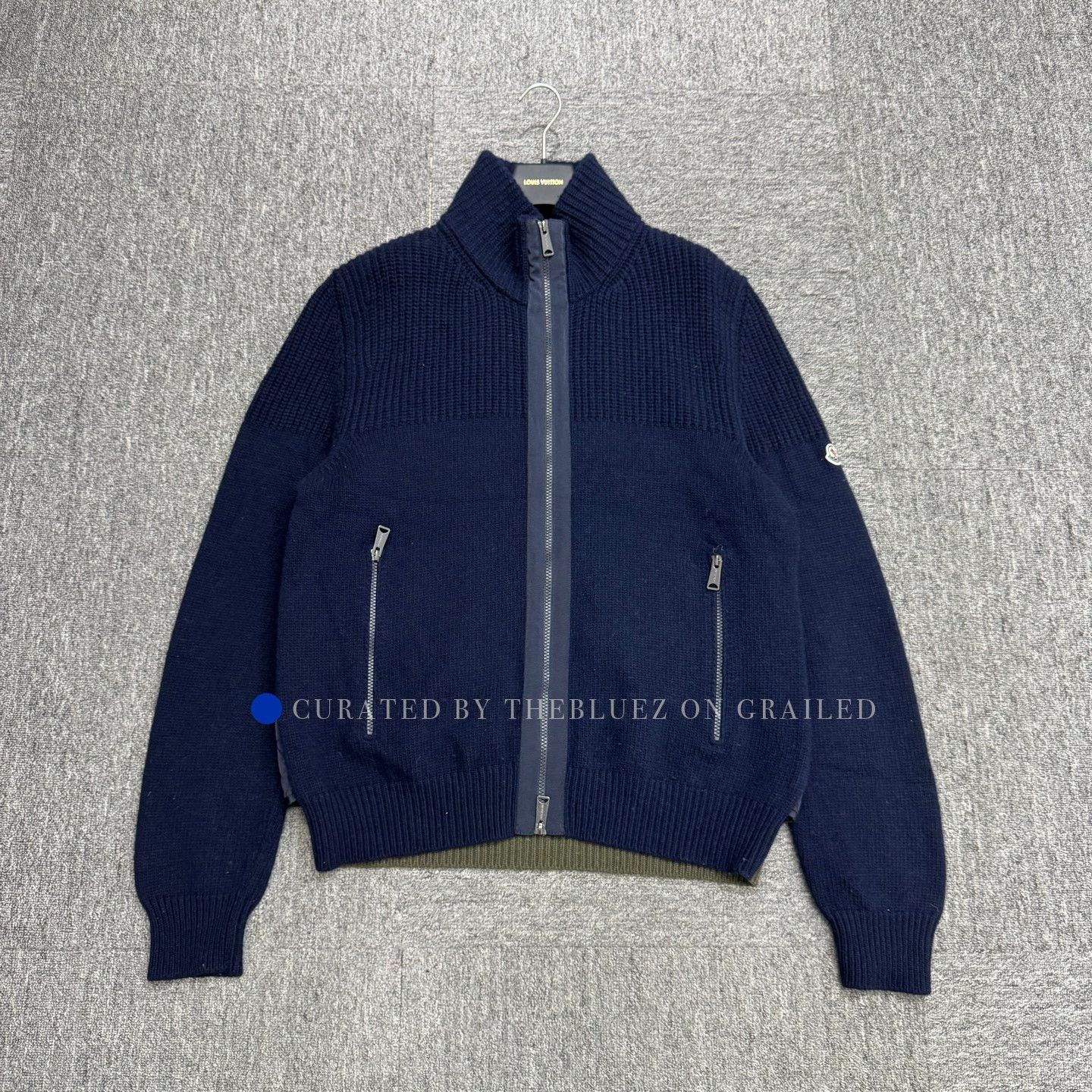 Moncler Color Blocked Knit Zip Jacket in Multi Size US XXL / EU 58 / 5 - 1 Thumbnail
