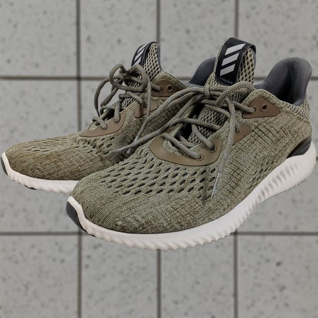 Adidas Adidas Alphabounce Beyond Men 8 Olive Cushioned Knit Running Sneaker Size US 8 / EU 41 - 1 Thumbnail
