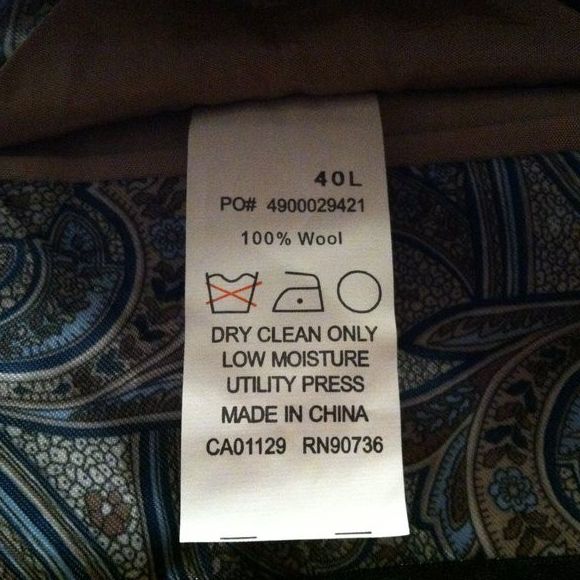 Tallia TALLIA MENS NEW TAN 100%WOOL SPORT COAT BLAZER SIZE:40L Size 40L - 5 Thumbnail