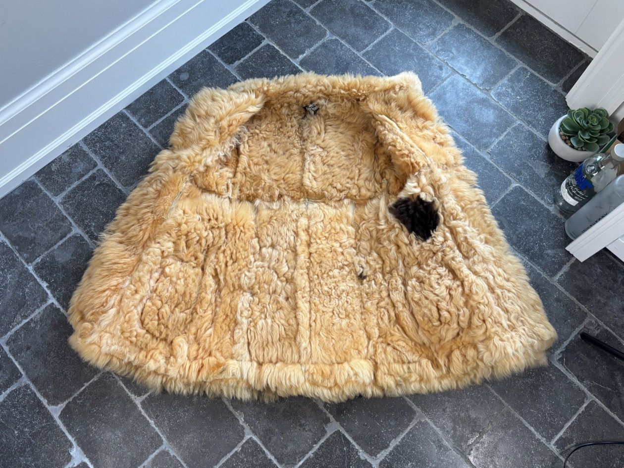 Vintage 70s Vintage Sheepskin Coat Shearling Bomber Flight Jacket Size M / US 6-8 / IT 42-44 - 17 Thumbnail