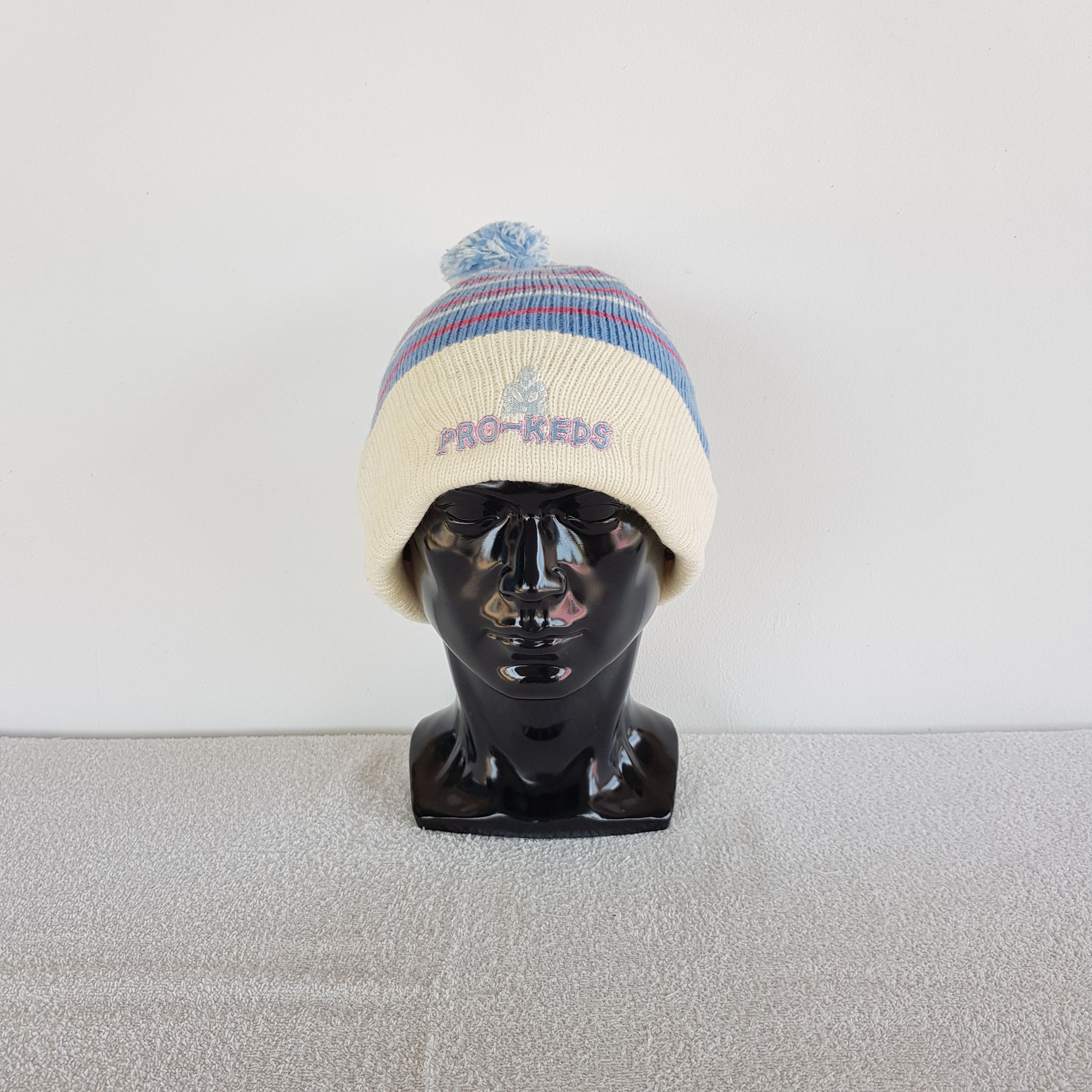 Pro-Keds Vintage Pro Keds Beanie Y2K Japan Knit Snow Caps Hats Size ONE SIZE - 2 Thumbnail
