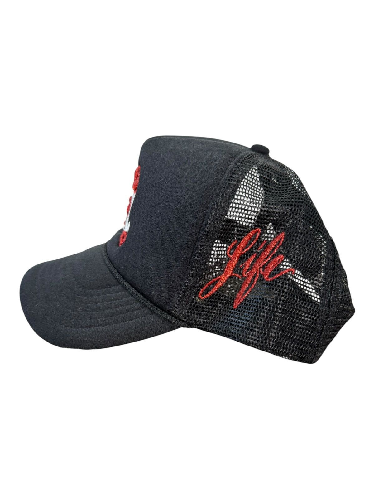 LaRopa la ropa “kiss” black/red trucker hat Size ONE SIZE - 2 Thumbnail