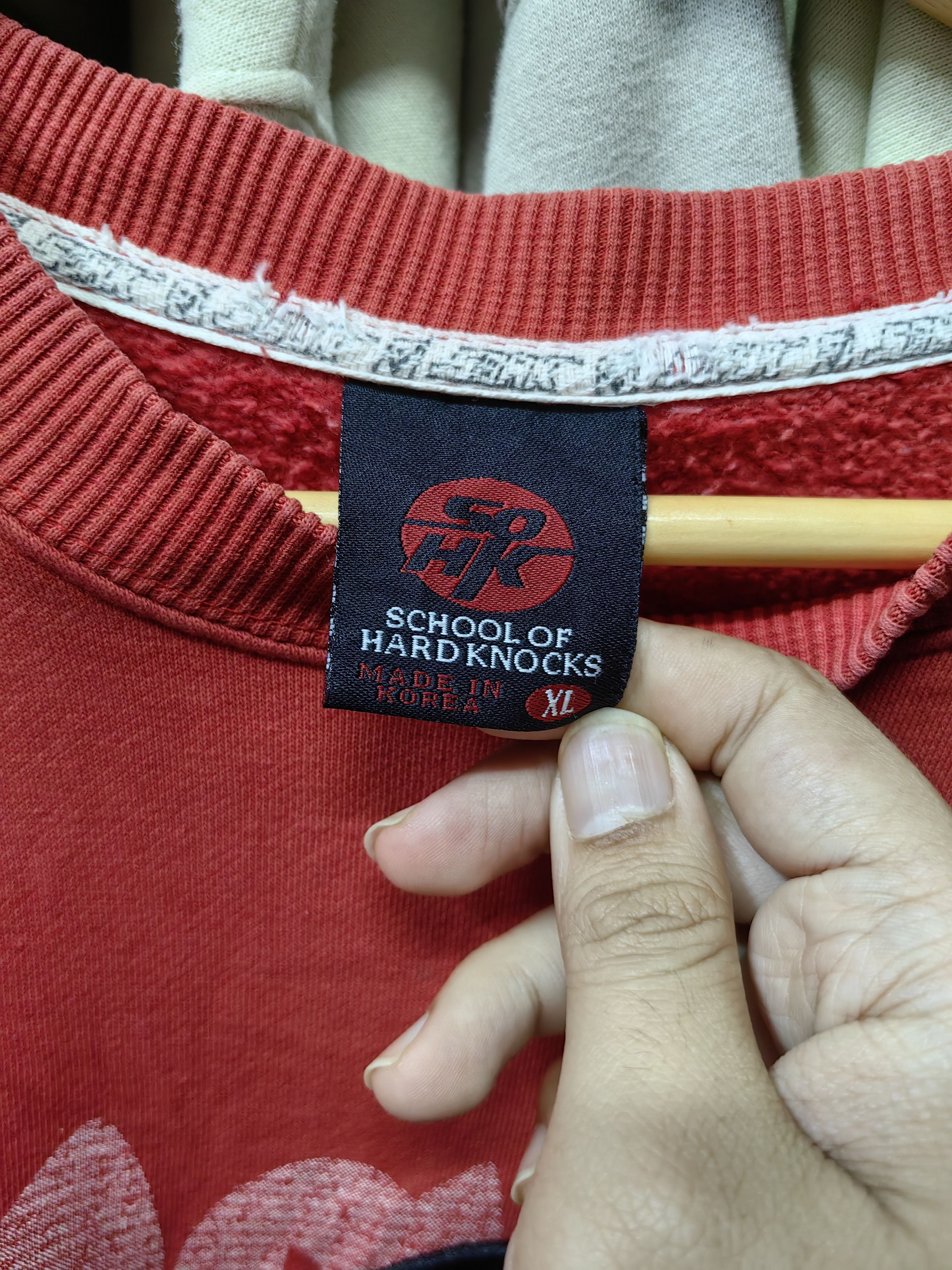 Japanese Brand × Rap Tees × Vintage SOHK School Of Hard Knock Big Logo Sweater Sweatshirt Size US XL / EU 56 / 4 - 3 Thumbnail