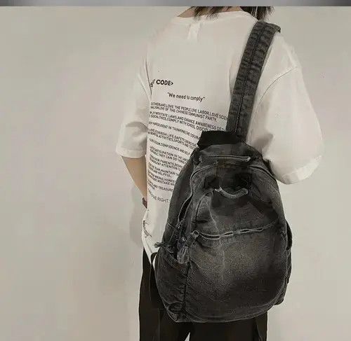 Japanese Brand Denim Backpack Size ONE SIZE - 2 Thumbnail