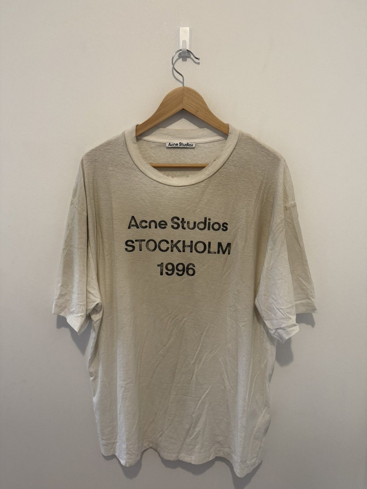 Acne Studios Acne Studios Stockholm 1996 Dusty White T-shirt