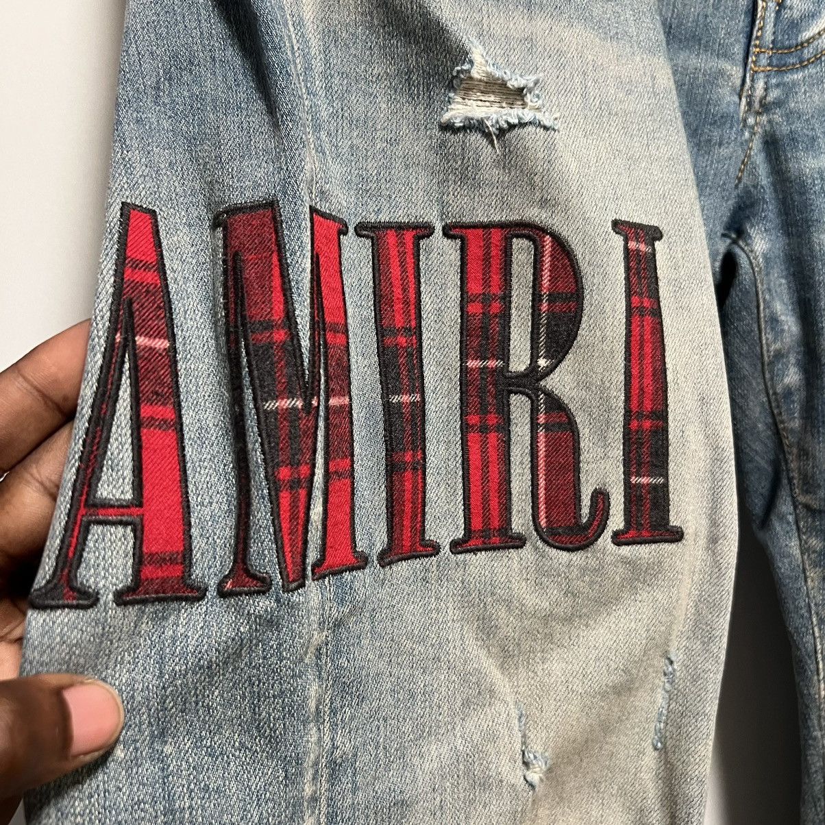 Amiri Amiri Flannel Core Logo Jeans Clay Indigo Size US 34 / EU 50 - 5 Thumbnail